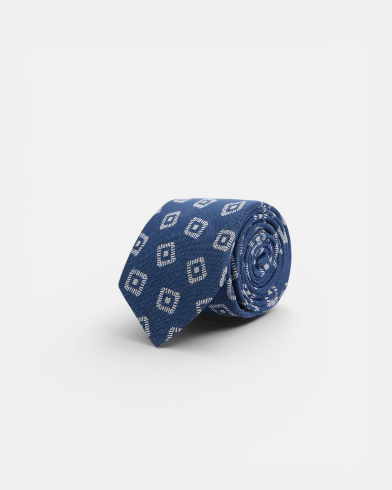 Imagem 0 de Gravata com Motivo Jacquard Azul-marinho