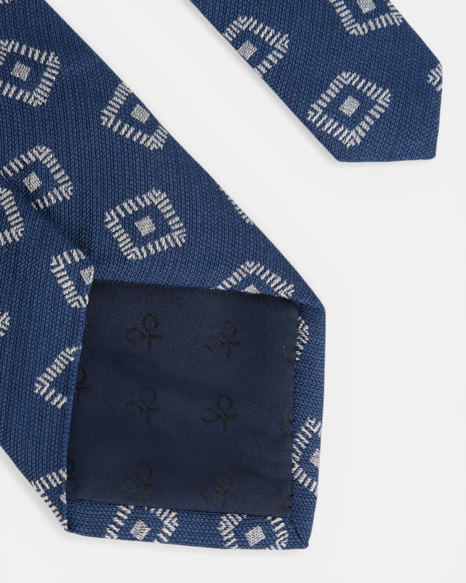 Gravata com Motivo Jacquard Azul-marinho Azul-marinho-3