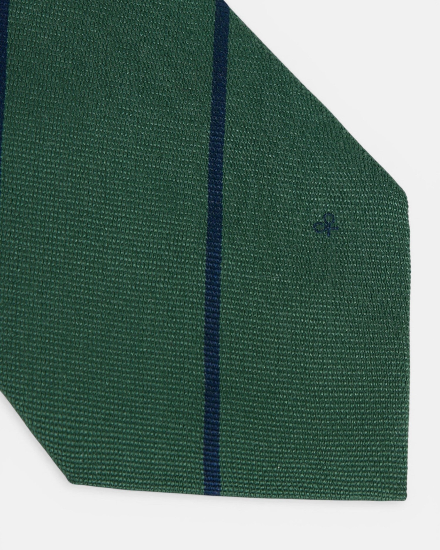 Gravata Mini Às Riscas Verde-3