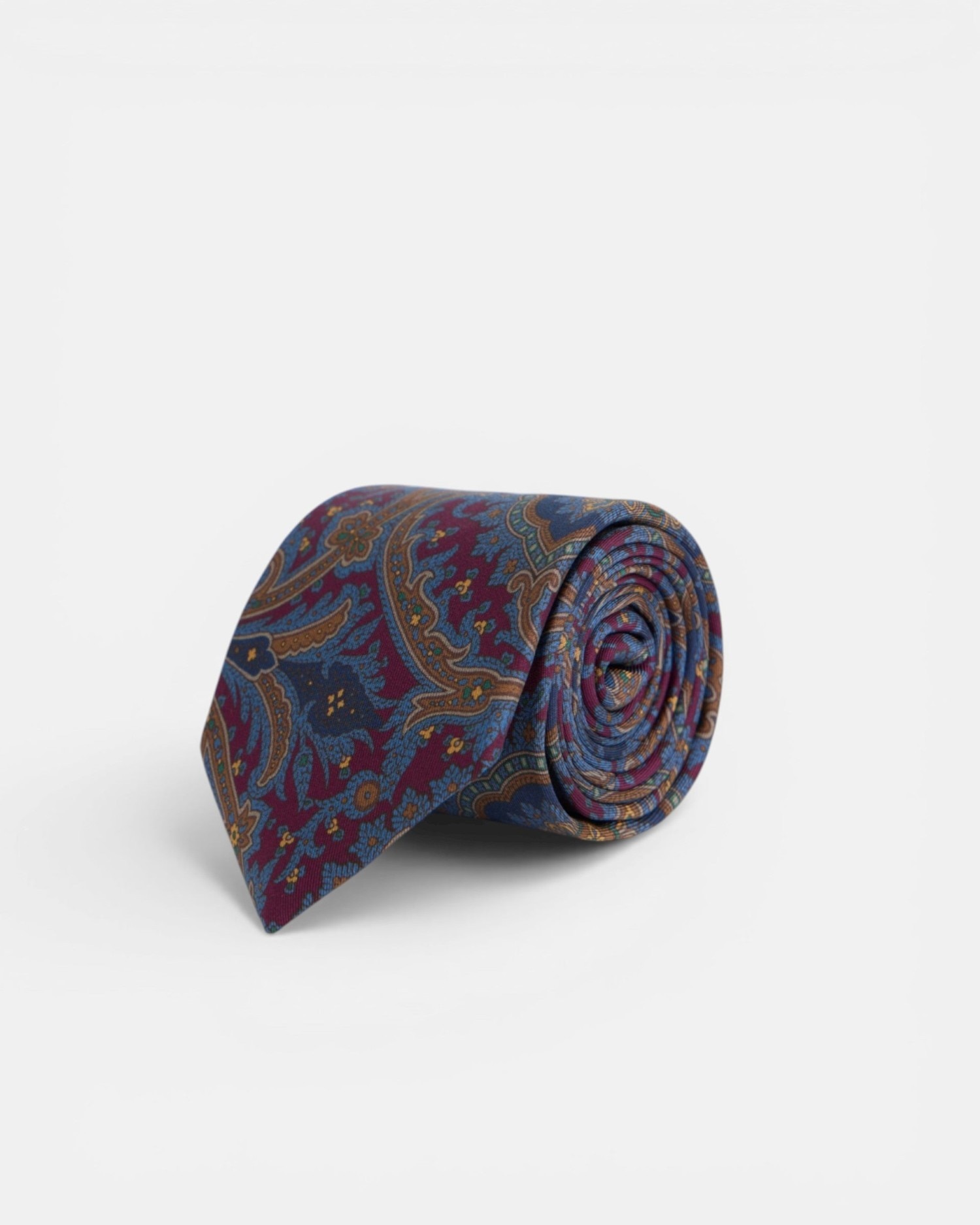 Gravata Estampada Pasley Bordeaux Bordeaux-1