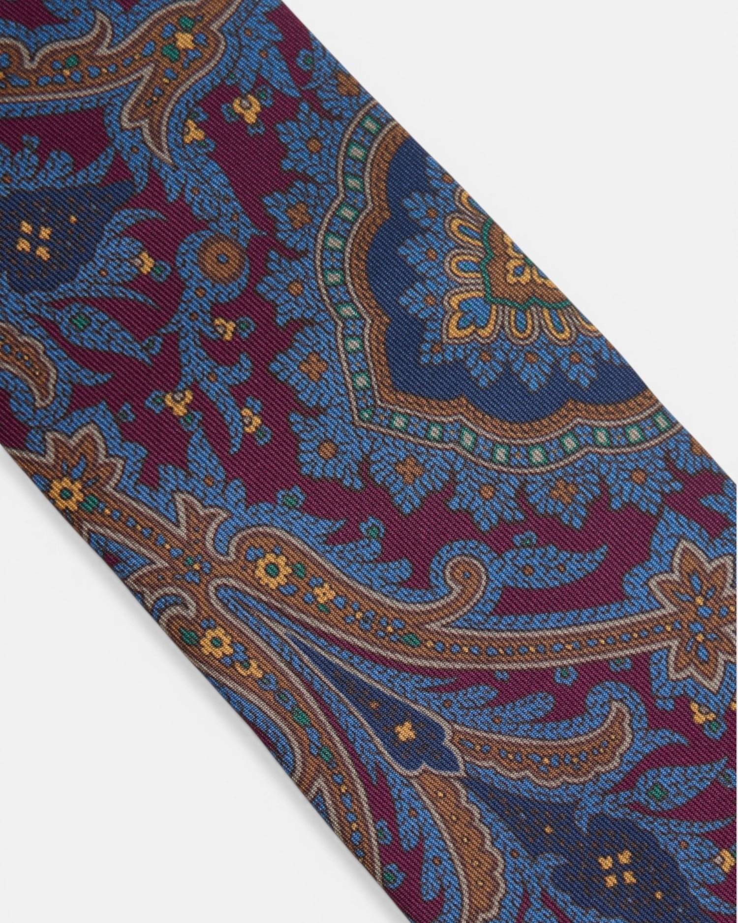 Gravata Estampada Pasley Bordeaux Bordeaux-2