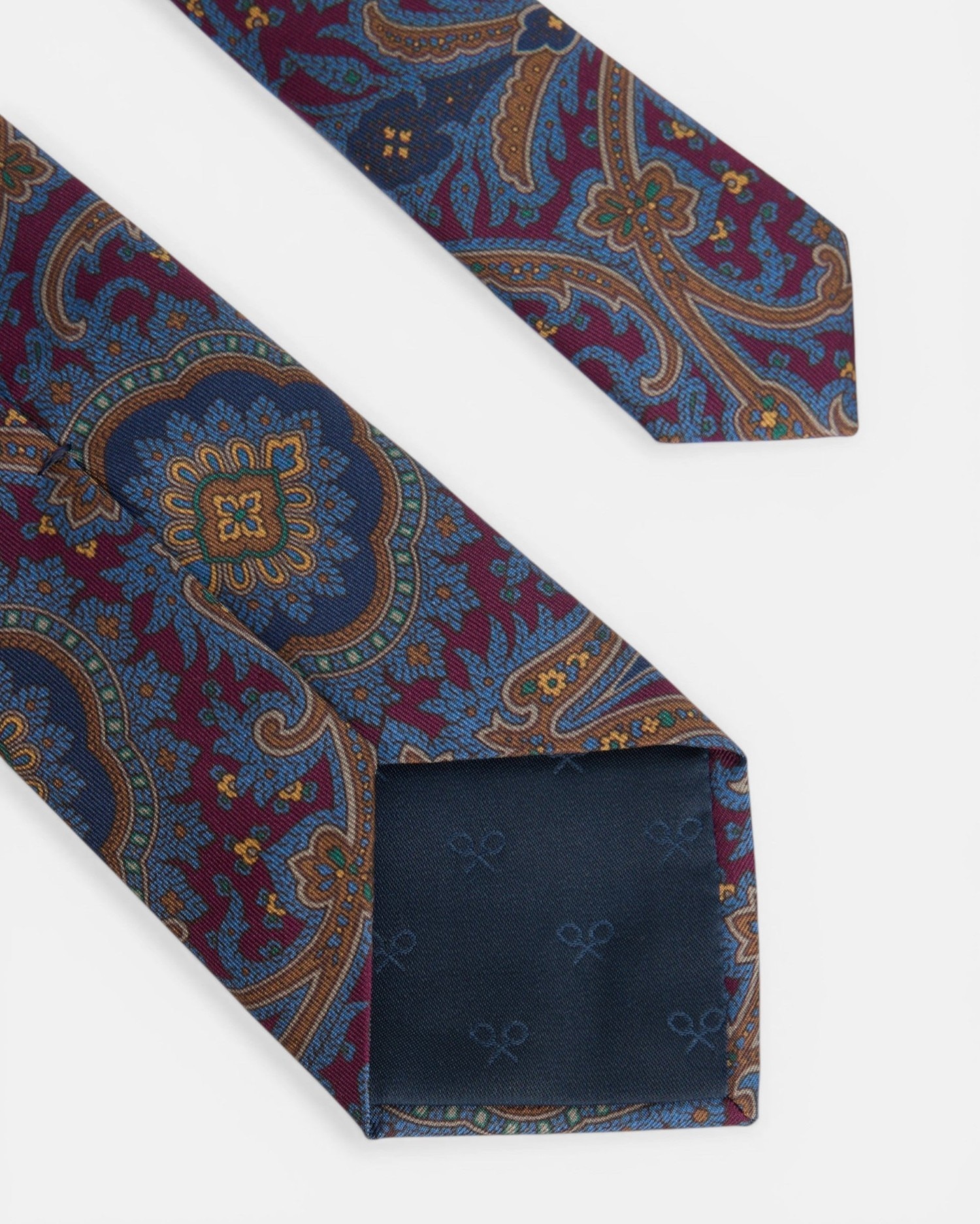 Gravata Estampada Pasley Bordeaux Bordeaux-4