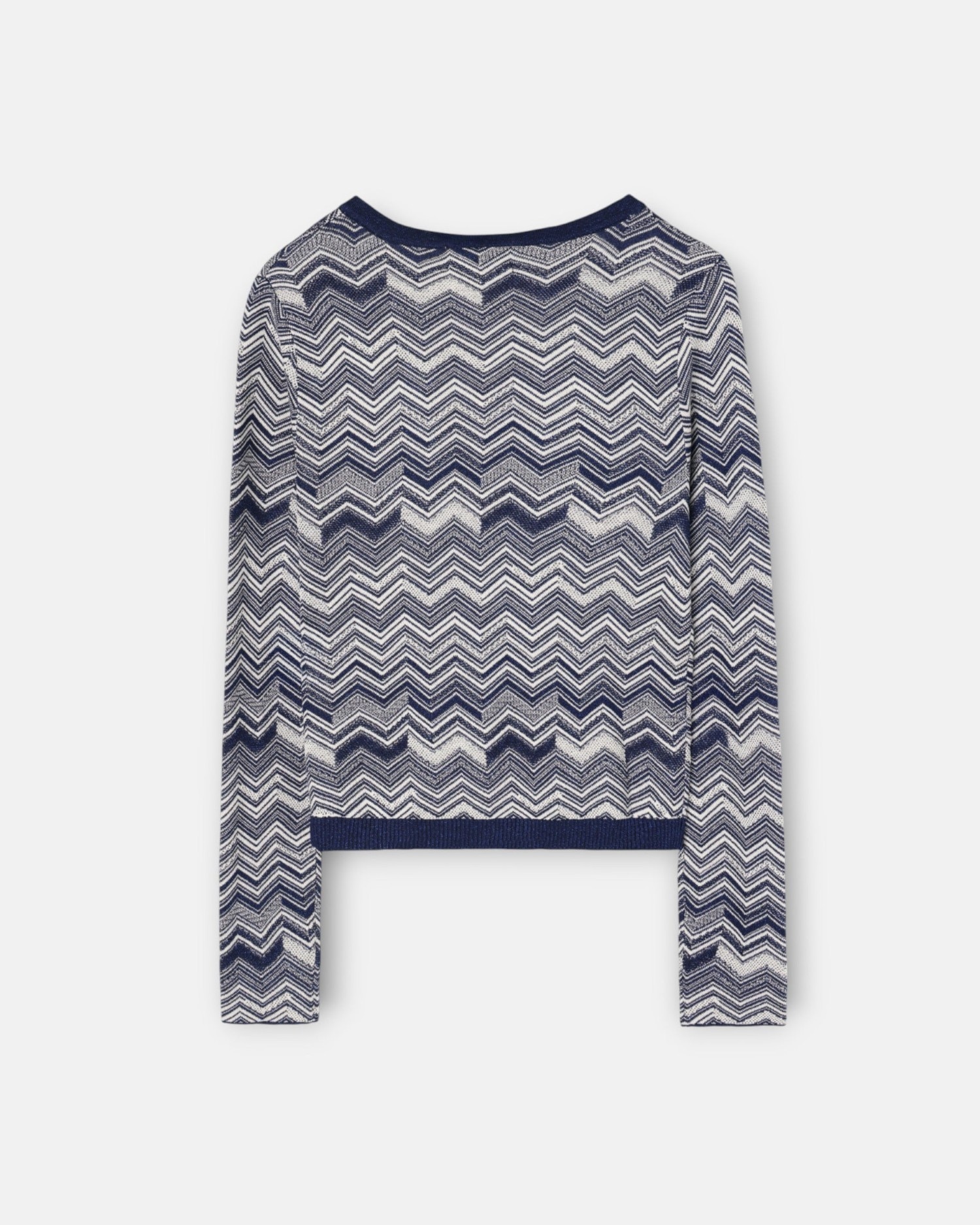 Cardigan Comprido Espiga Azul Azul-5