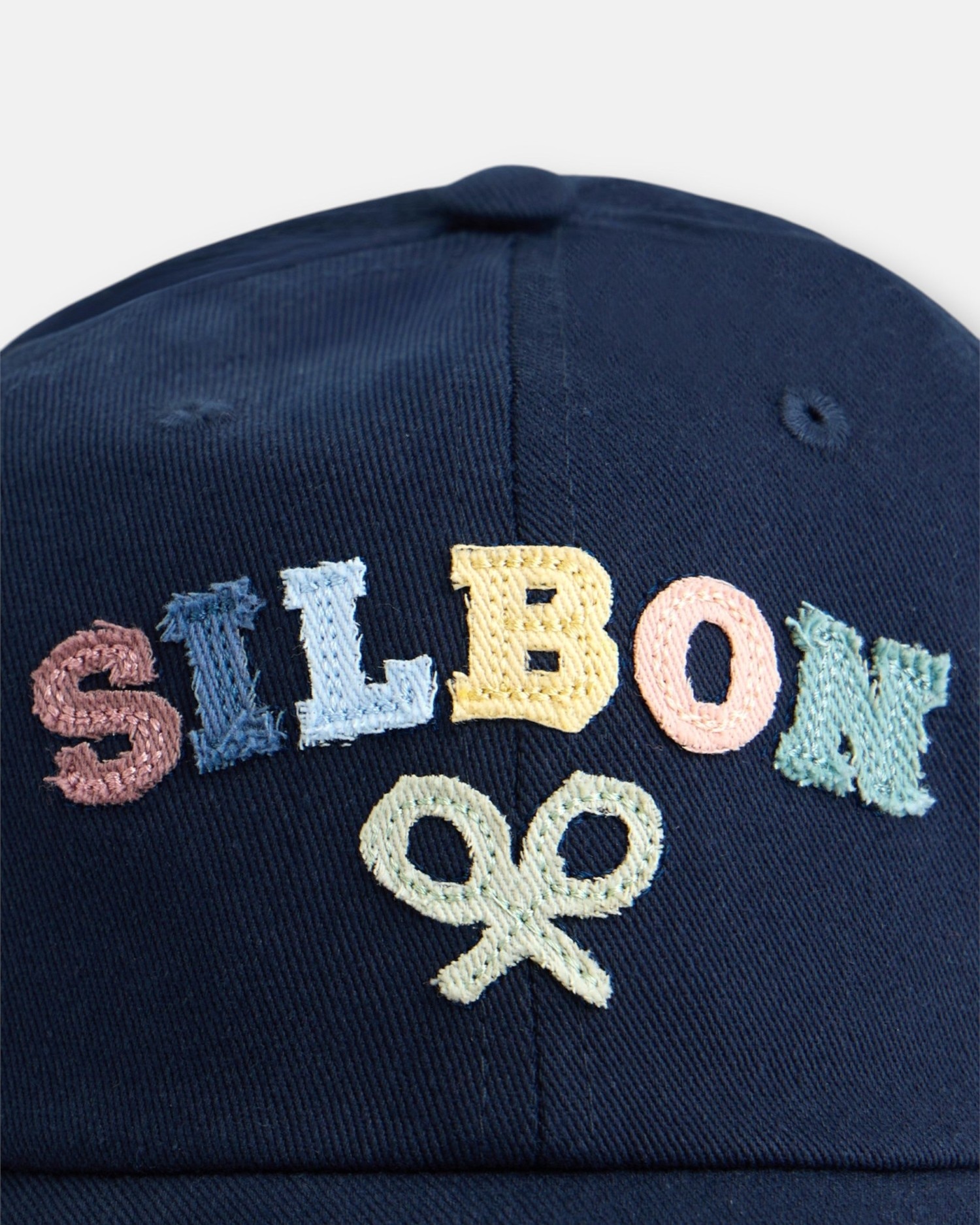 Boné Kids com Letras Multicolor Azul-marinho Azul-marinho-2