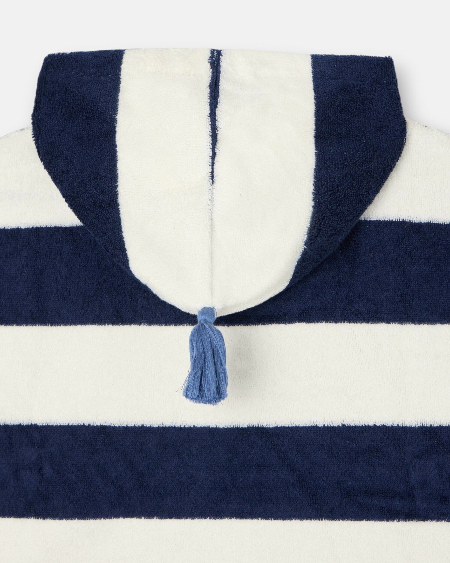 Poncho Toalha Infantil Às Riscas Horizontais Azul-marinho Silbon Azul-marinho-4