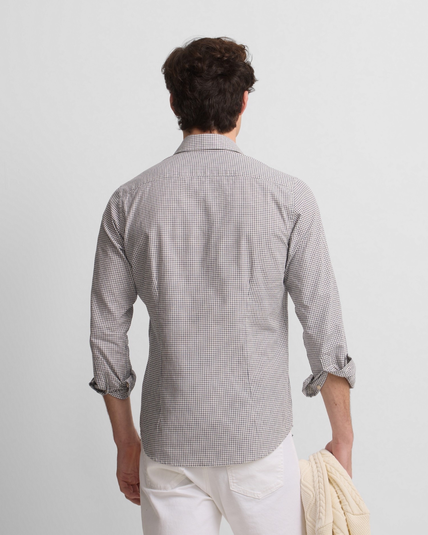 Camisa bolsillos cuadros cruise azul marino para hombre Azul-marinho-2