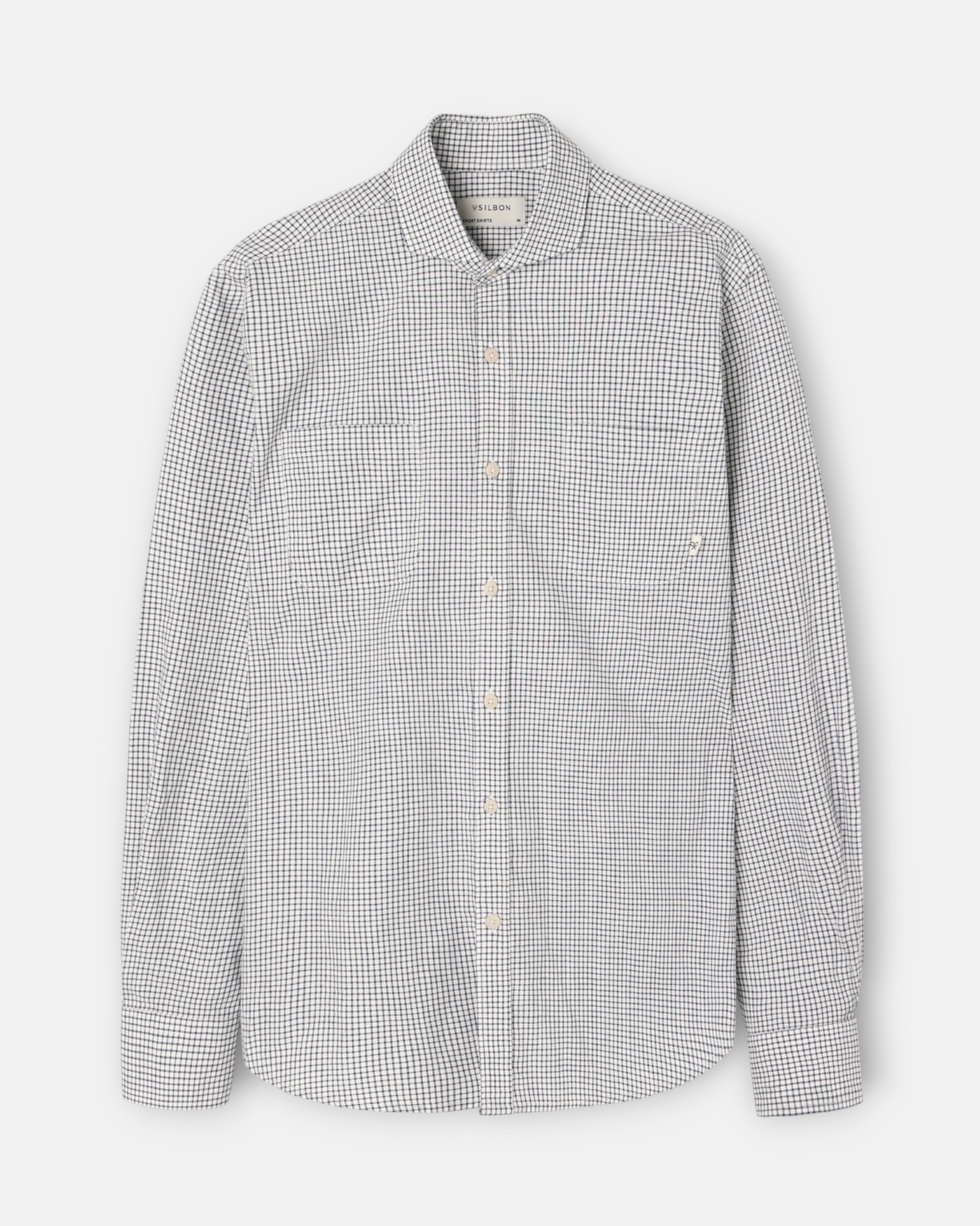 Camisa bolsillos cuadros cruise azul marino para hombre Azul-marinho-4