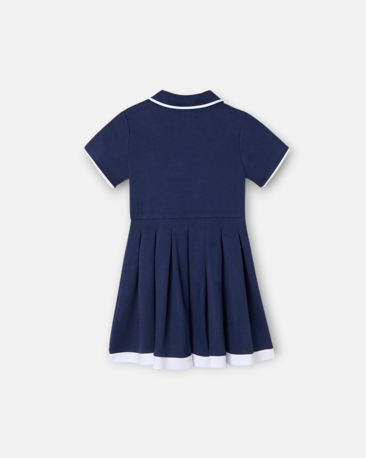 Vestido Infantil de Malha em Azul-marinho Silbon Azul-marinho-3