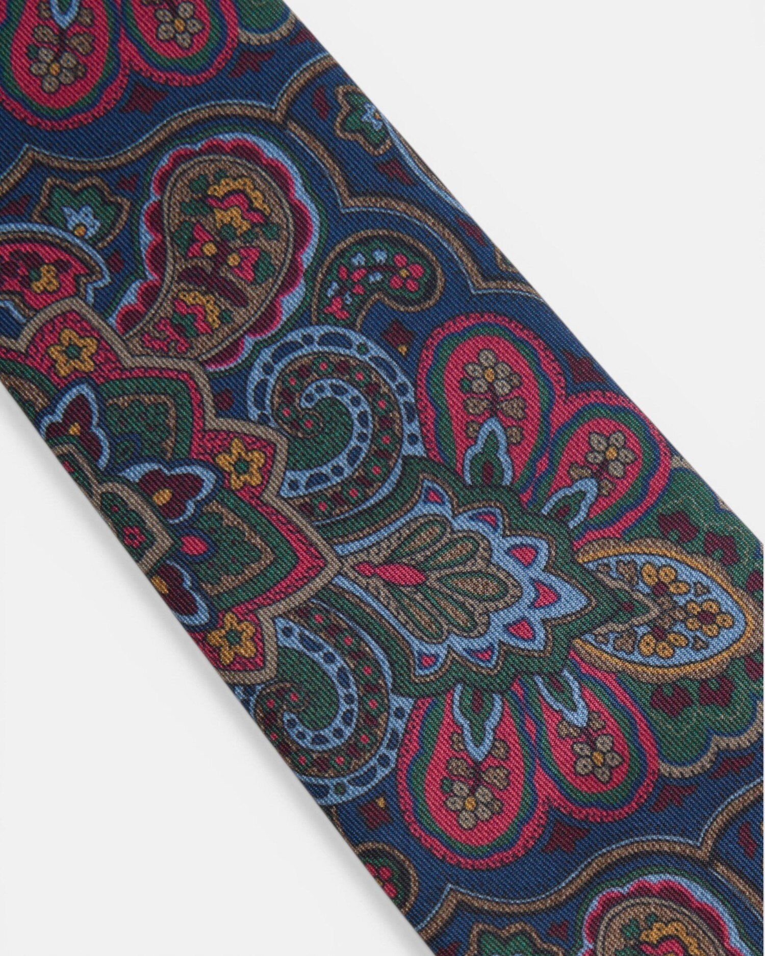 Gravata com Estampado Floral Azul-marinho Azul-marinho-2