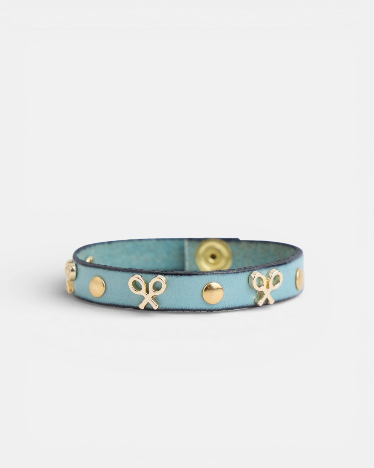 Imagem 0 de Pulseira em Pele com Logo e Tachas