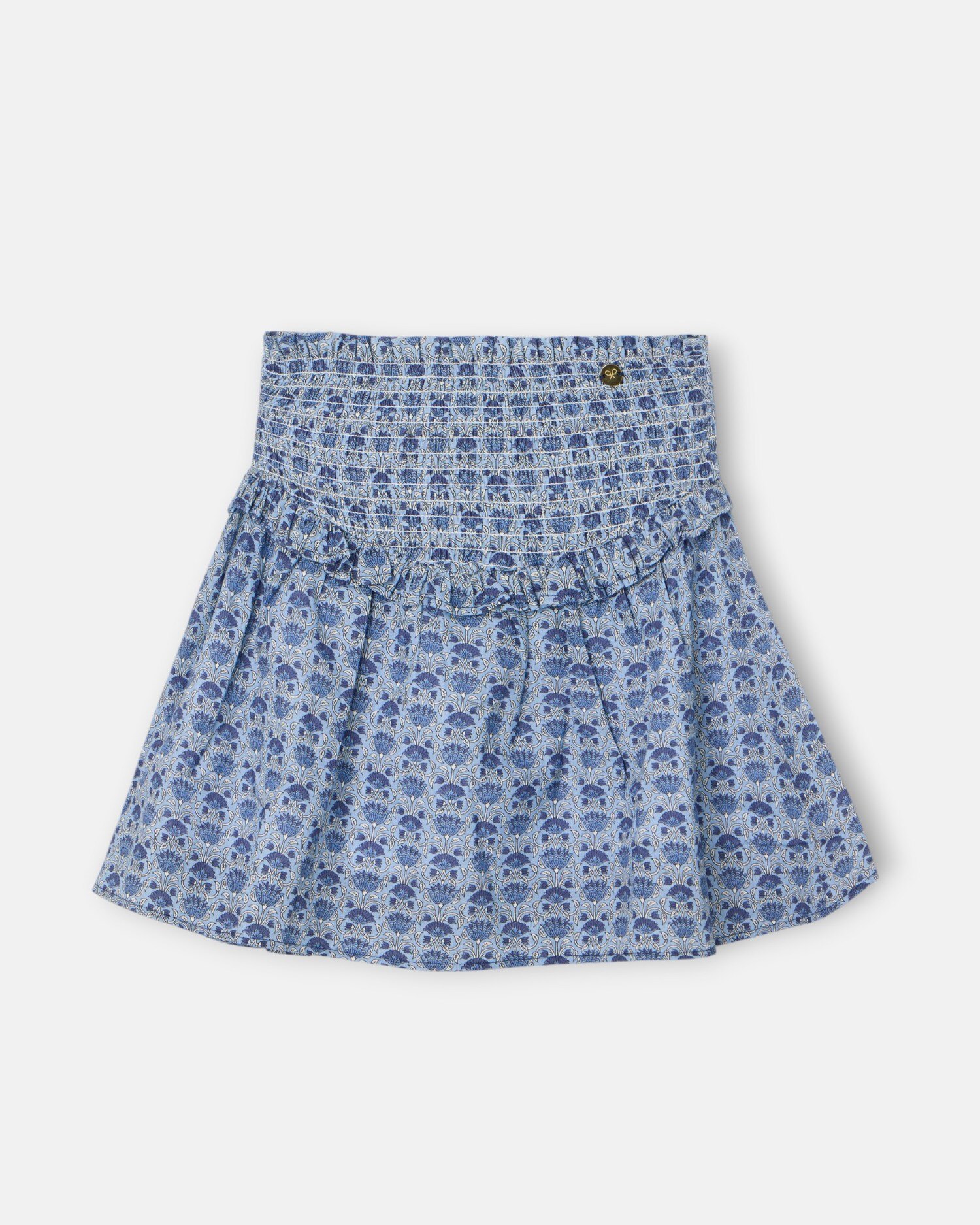 Saia Infantil com Estampado em Azul Silbon Azul-4