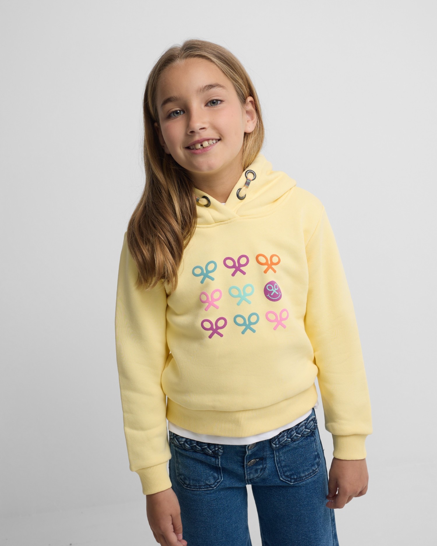 Imagem 0 de Sweatshirt Infantil Raquetes Multicolor Amarela