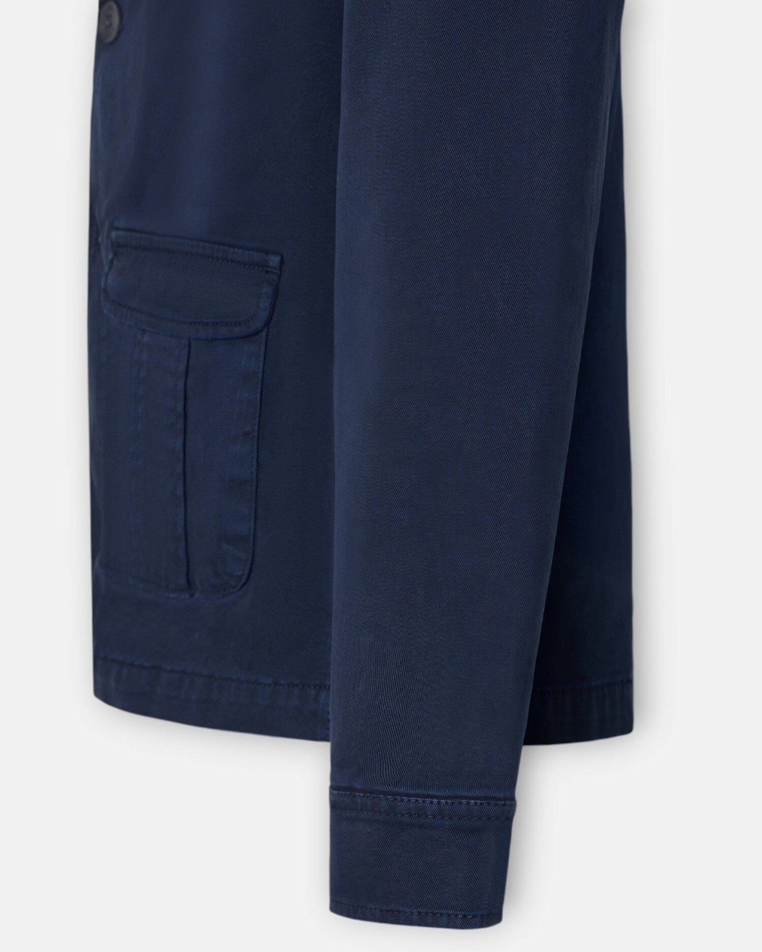 Semiblazer com Bolsos de Aba Azul-marinho-4
