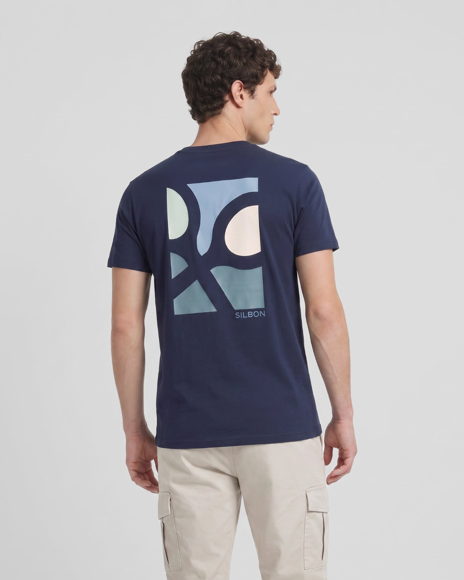 T-shirt Poster Raquetes Azul-marinho-2