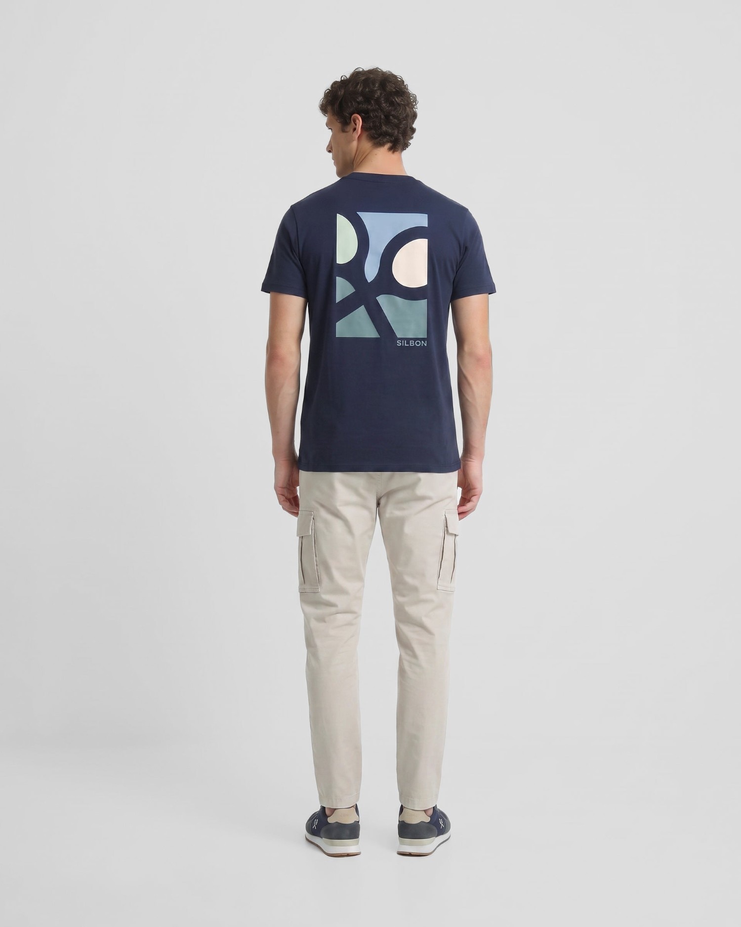 T-shirt Poster Raquetes Azul-marinho-3