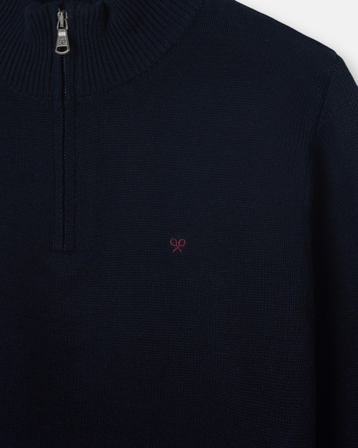 Camisola com Meia Fecho Zip Azul-marinho-2