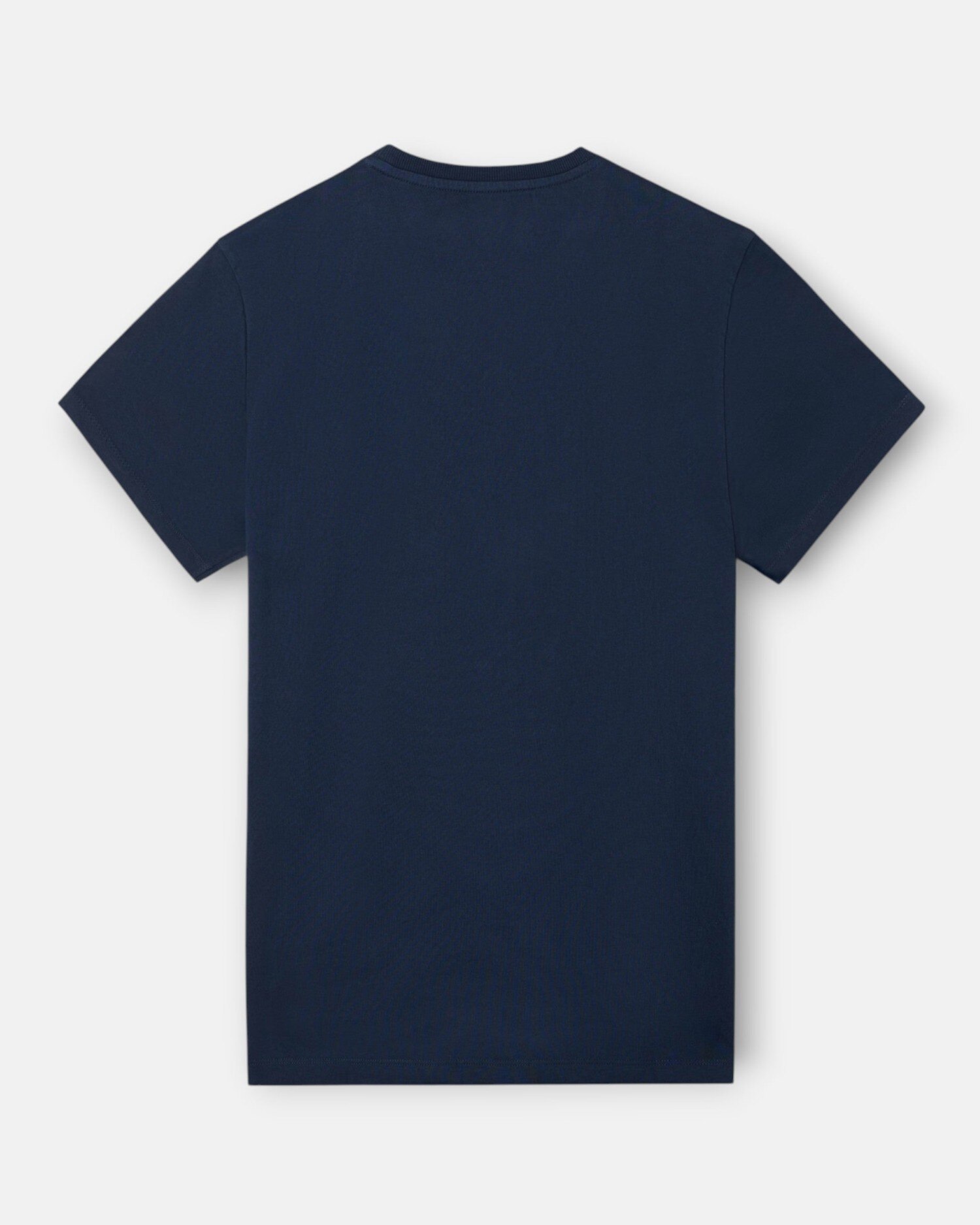 T-shirt Clássica com Minilogo de Felpa Azul-marinho-5
