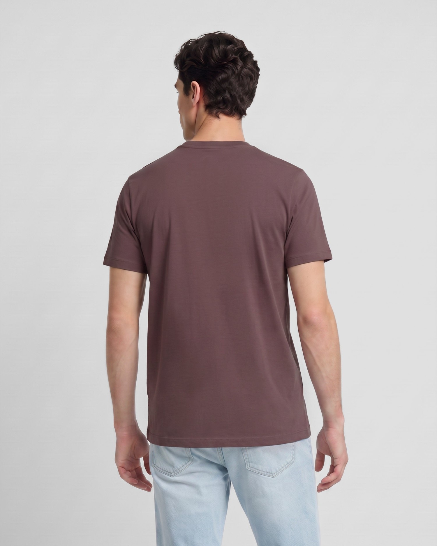 T-shirt Lisa com Minilogo Patch Bordeaux-2