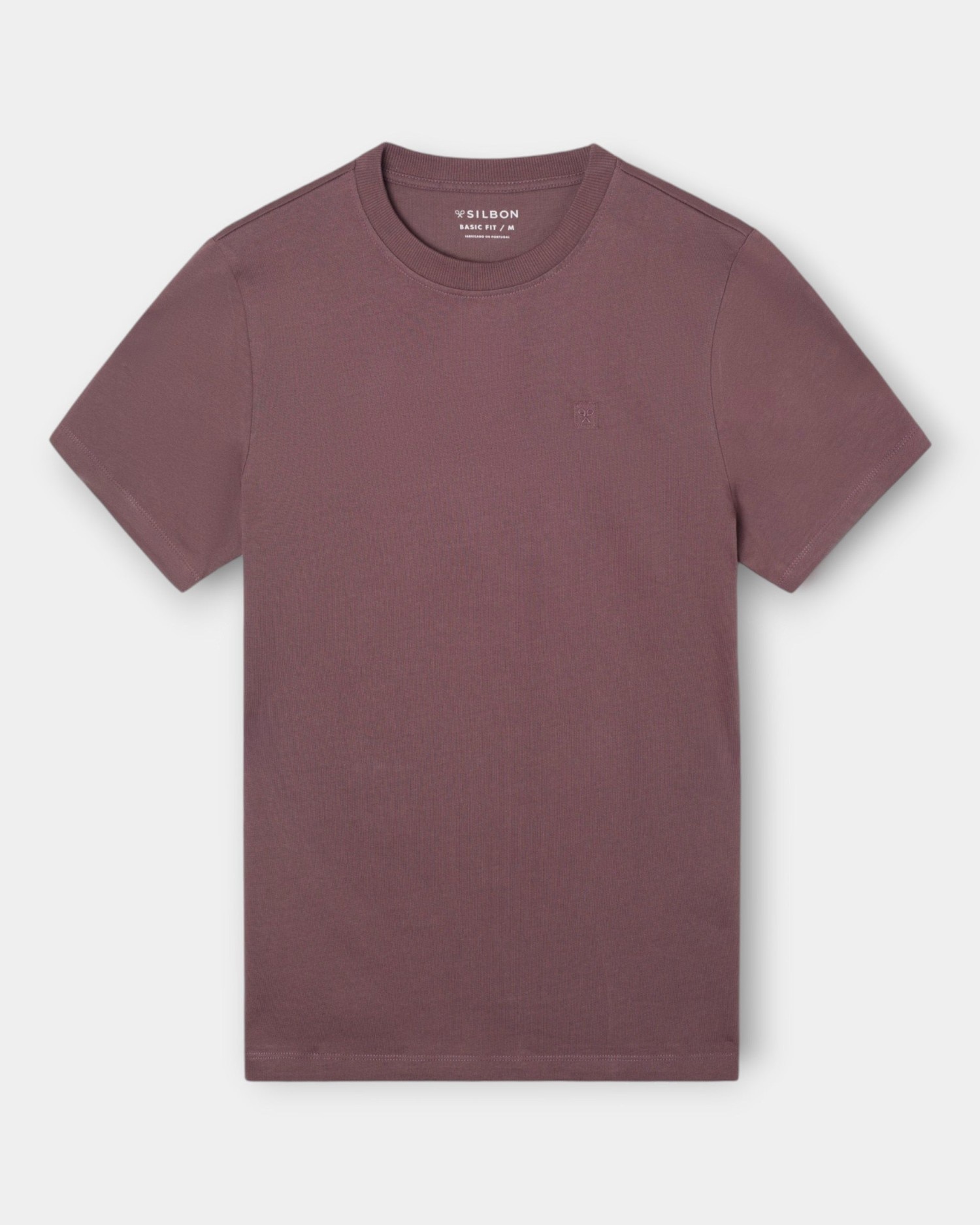 T-shirt Lisa com Minilogo Patch Bordeaux-4