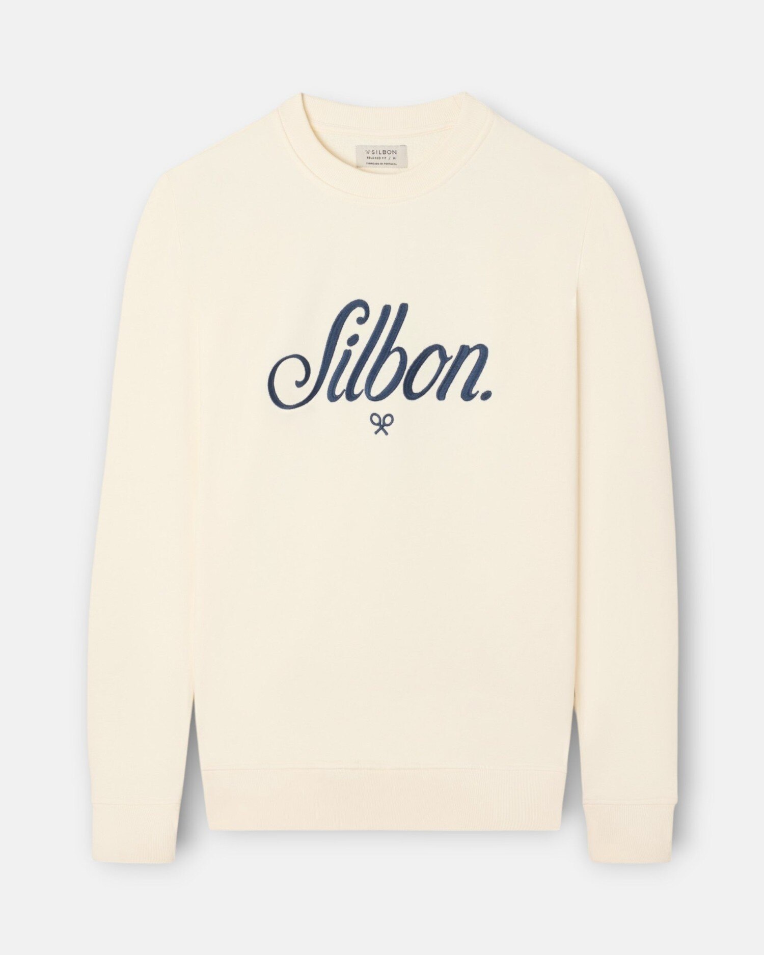 Sweatshirt Relaxed com Logo Bordado Creme-5