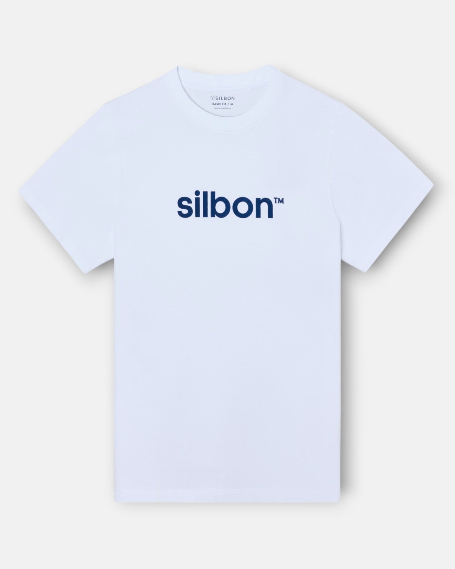T-shirt Silbon Flock com Logotipo Branco-4