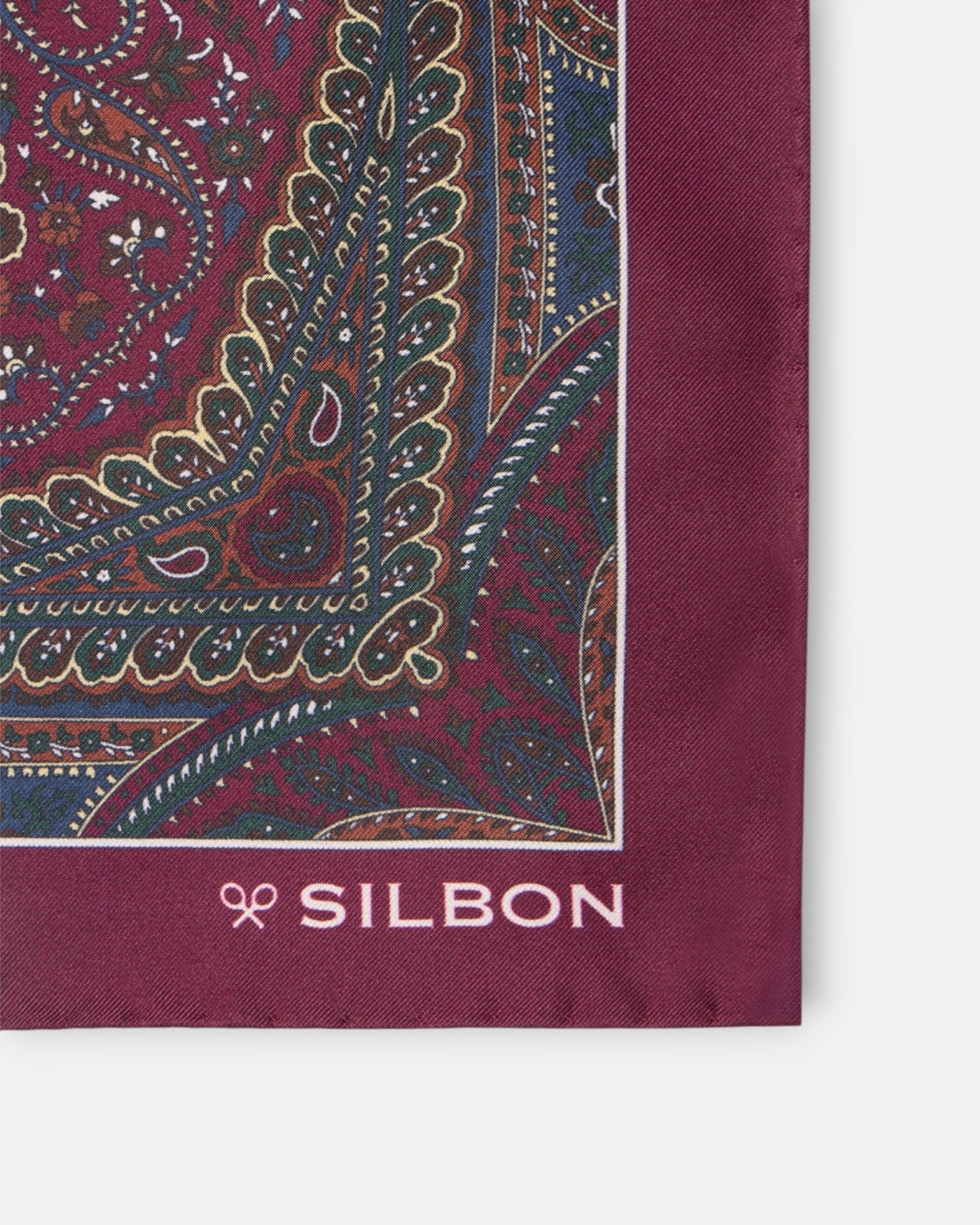 Écharpe Paisley Bordeaux Bordeaux-2