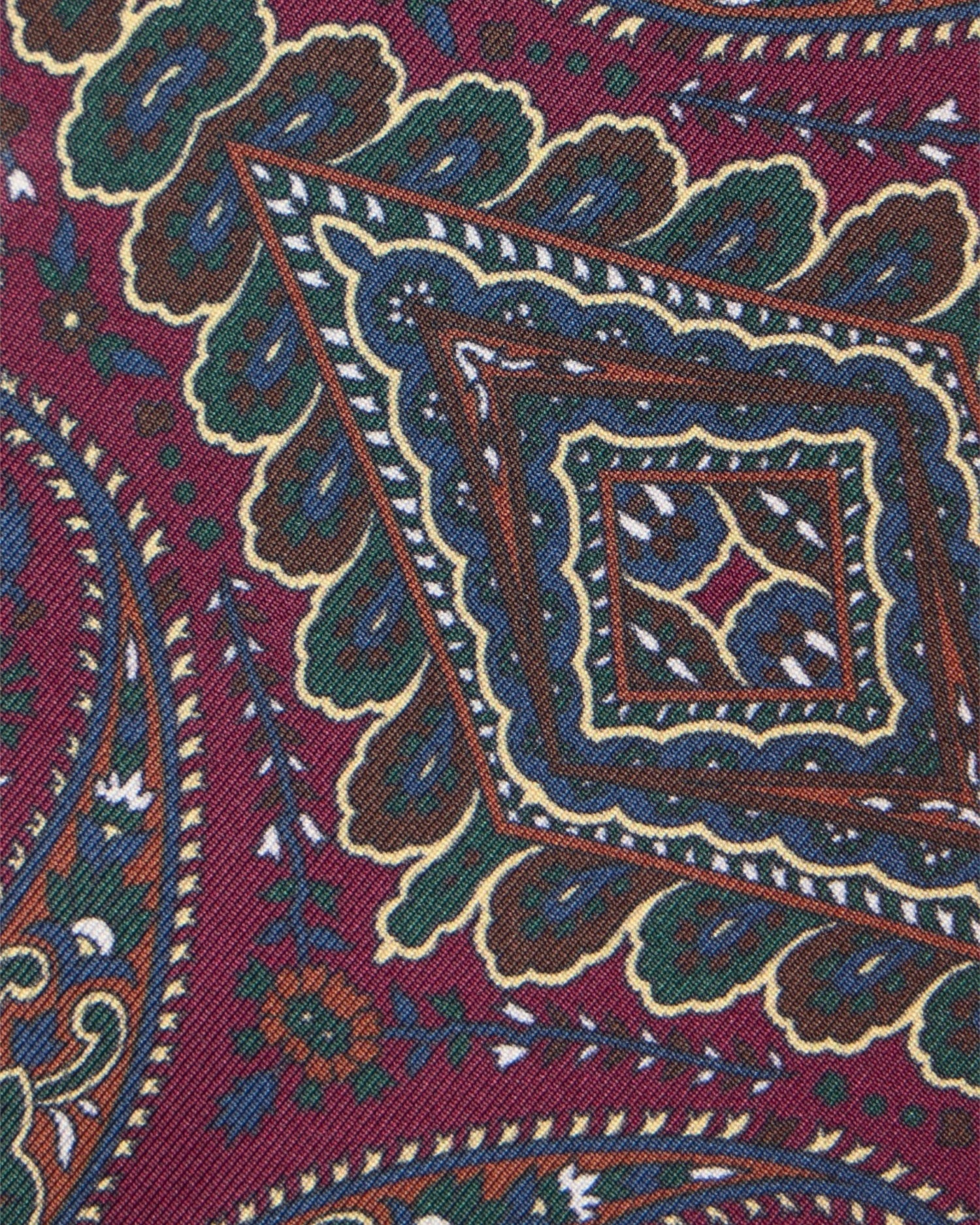 Écharpe Paisley Bordeaux Bordeaux-3