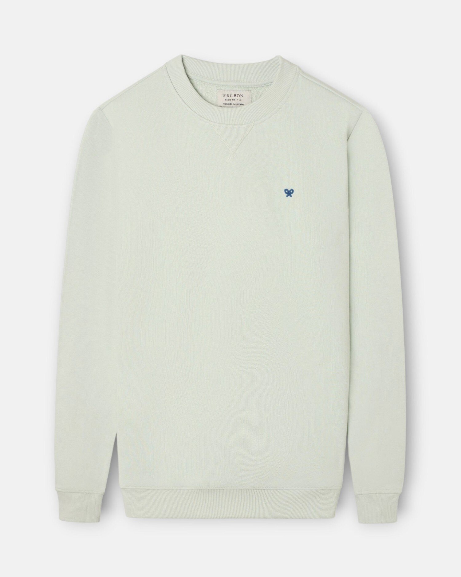 Sweatshirt com Minilogo de Rizo Verde-claro-4