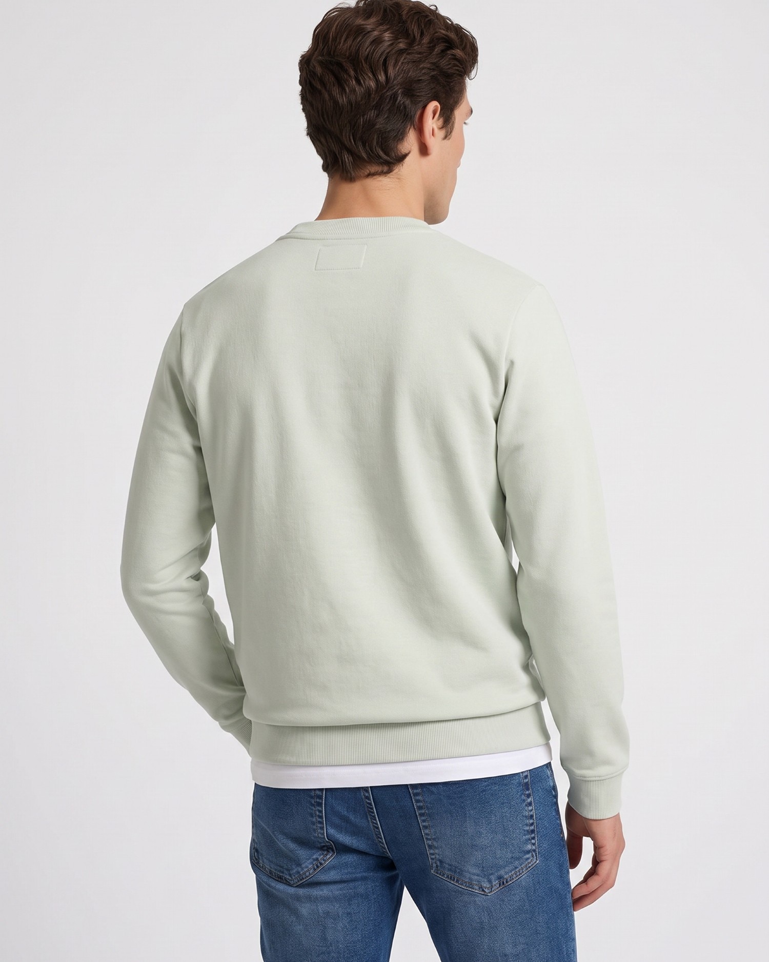 Sweatshirt com Minilogo de Rizo Verde-claro-2