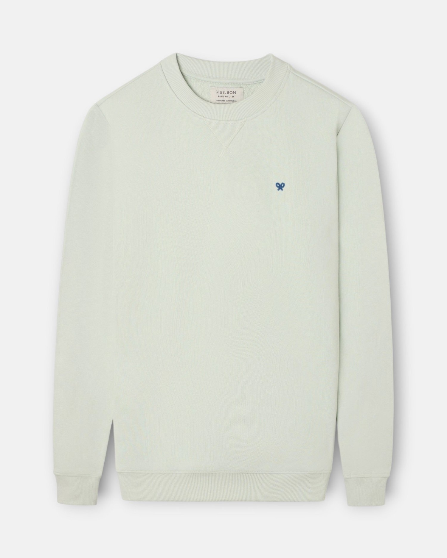 Sweatshirt com Minilogo de Rizo Verde-claro-4