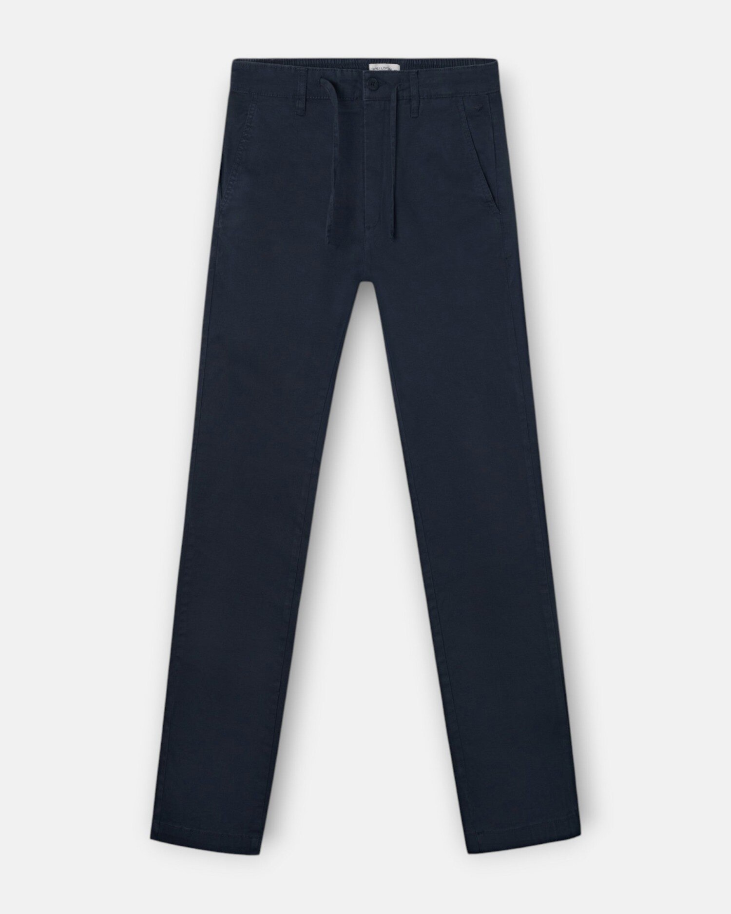 Calças Jogger com Cordão Ajustável Azul-marinho-4