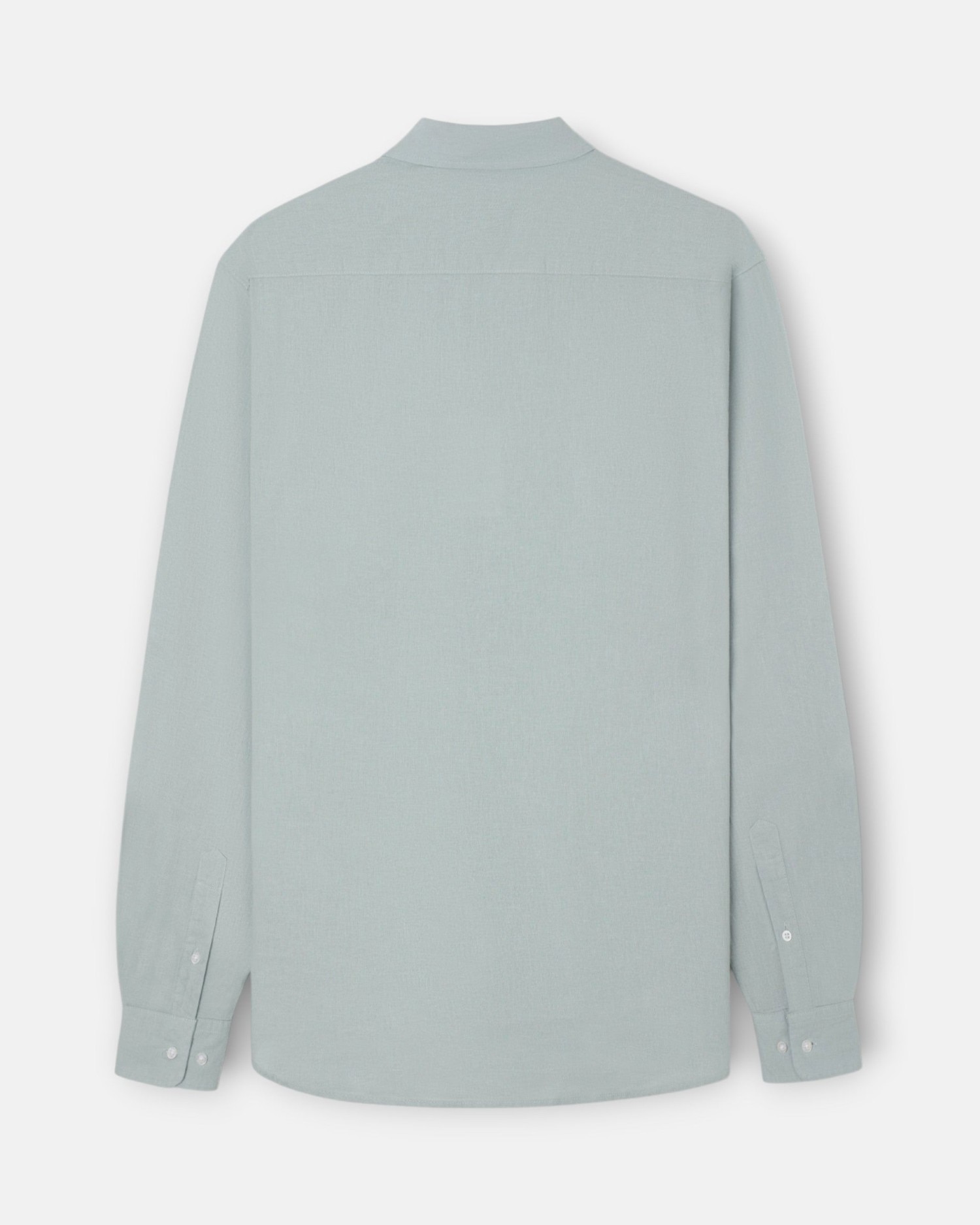Camisa Sport de Linho Verde-claro-5