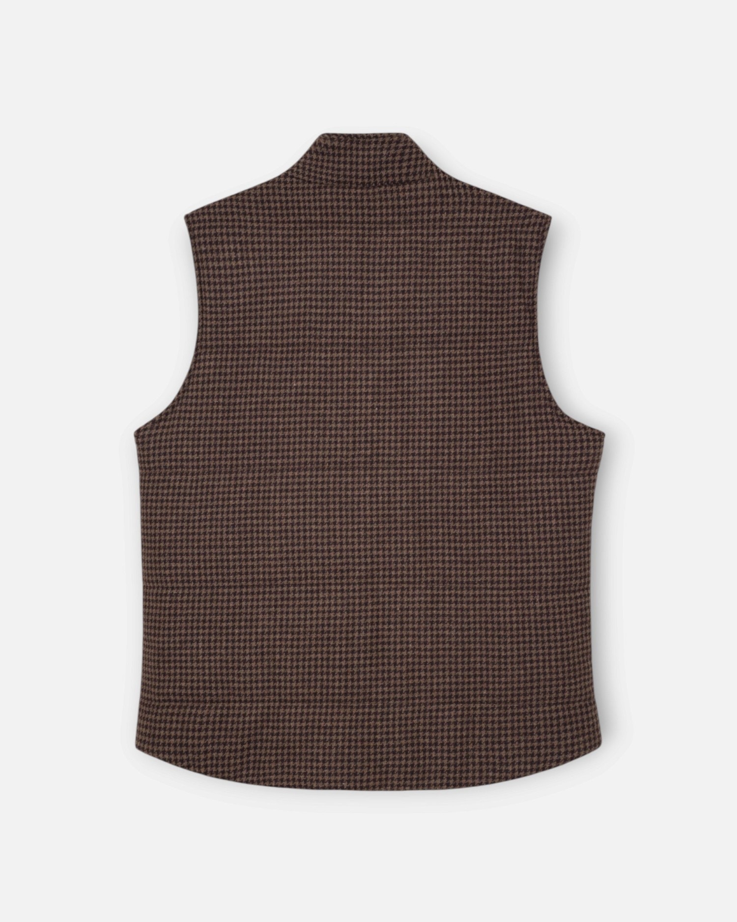 Colete Casual Pied-de-poule Bege-3