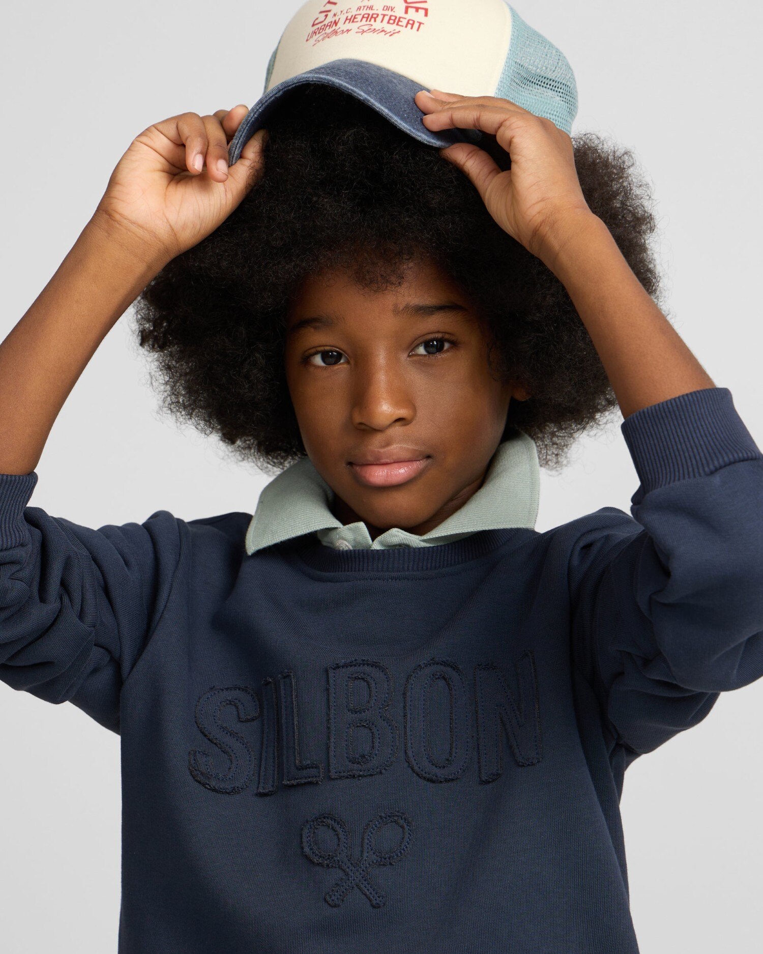 Sweatshirt Infantil Silbon Patch Azul-marinho-3