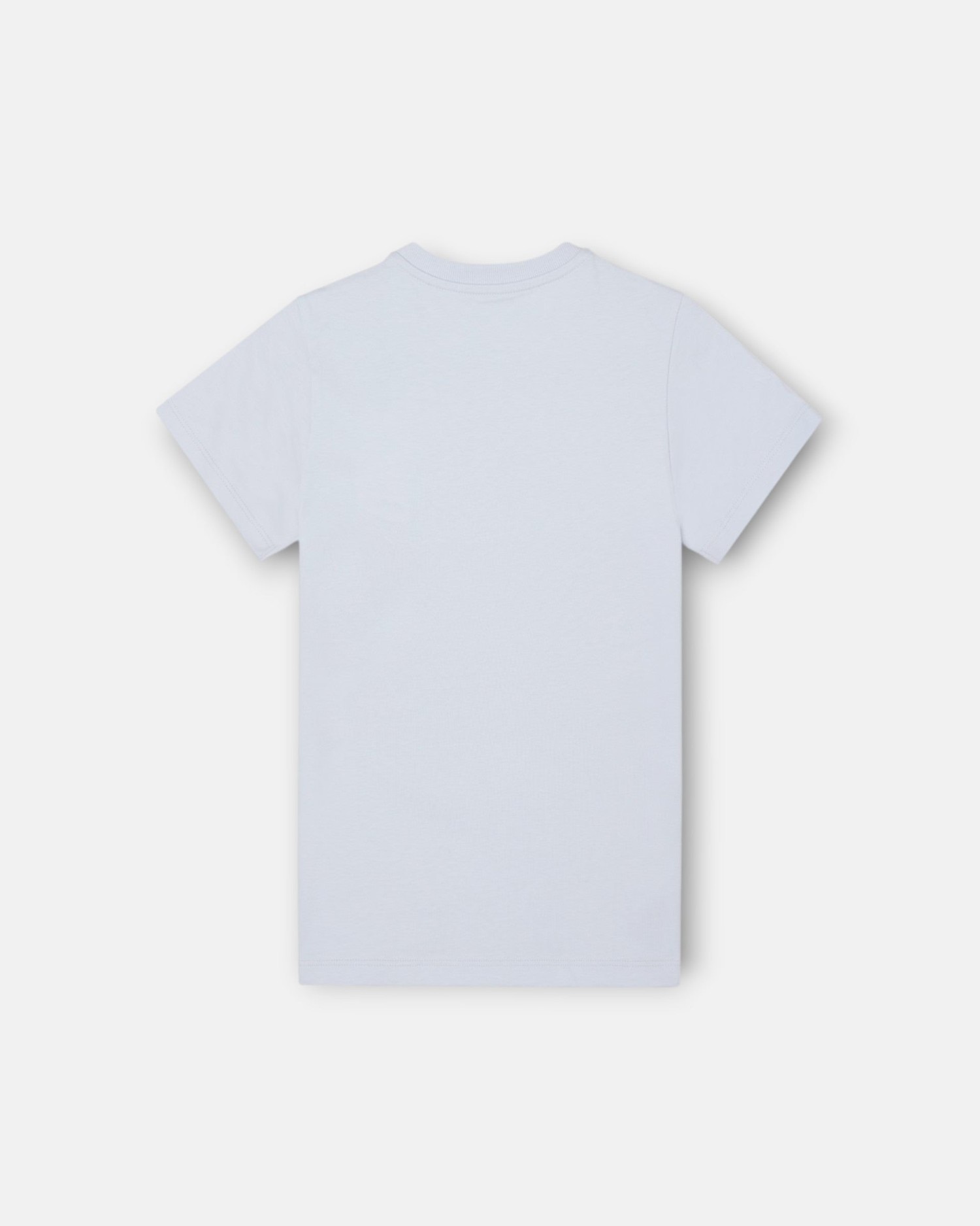 T-shirt Infantil com Bolso e Etiqueta Azul-claro-3