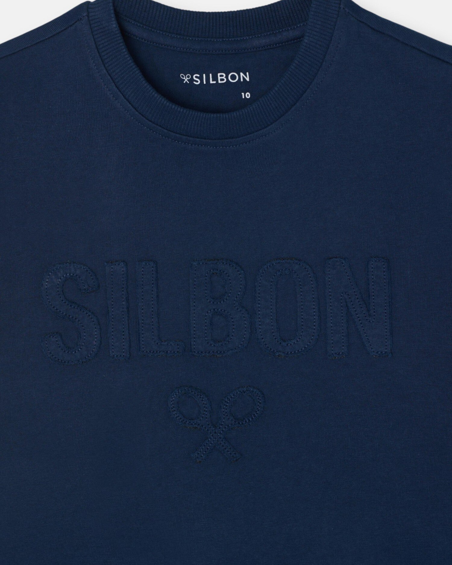 T-shirt Infantil Silbon Patch em Tom Azul-marinho-2