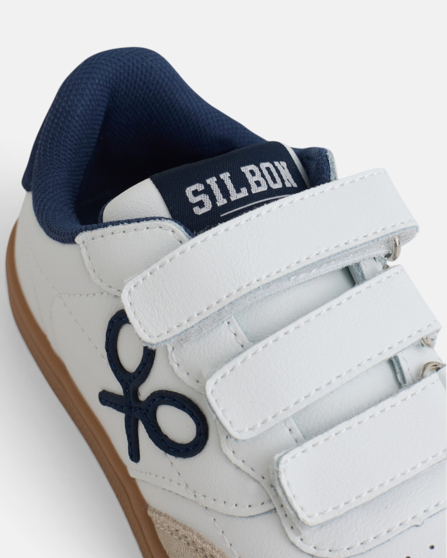 Sapatilha em Camurça com Velcro Azul-marinho-4