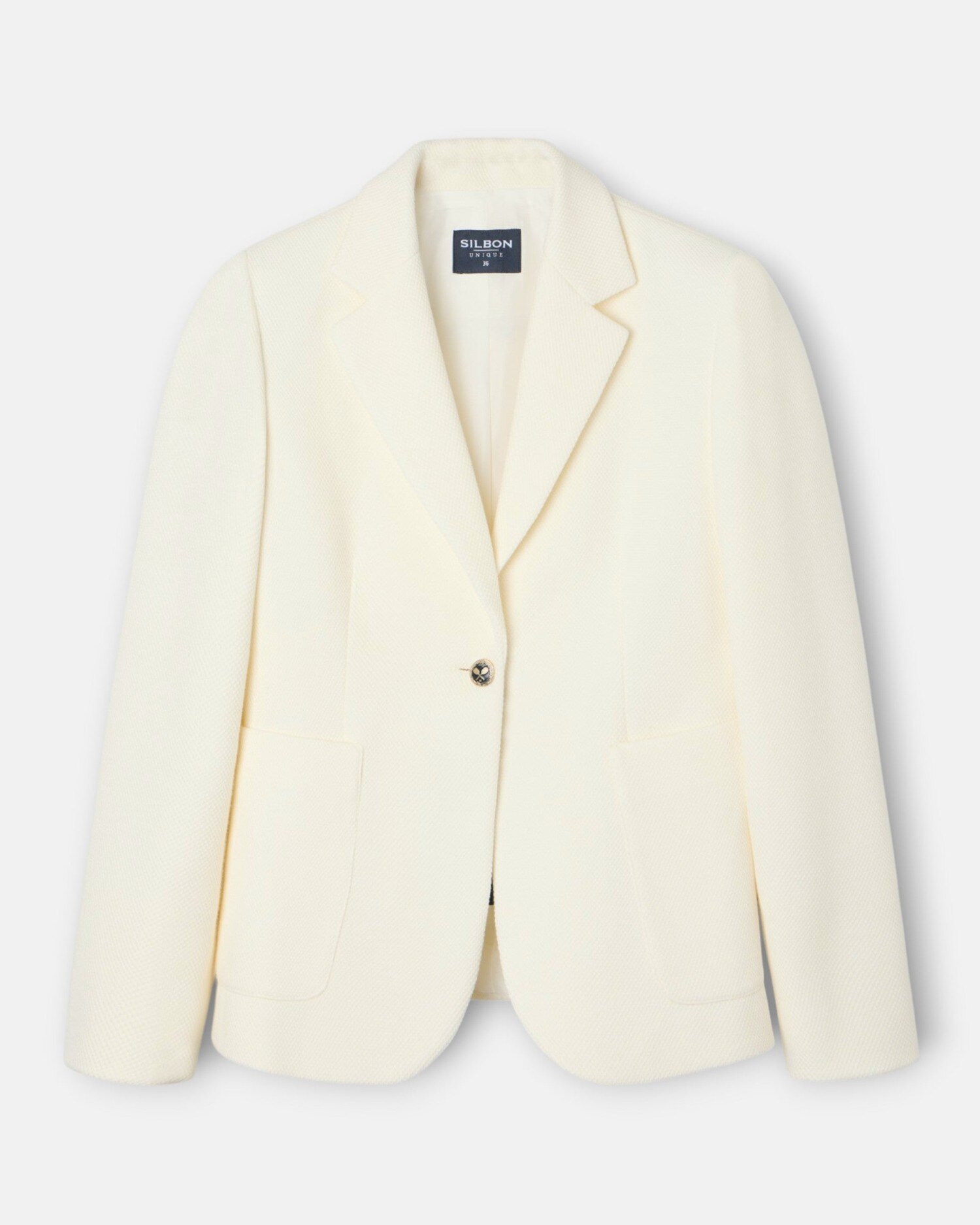 Blazer Unique Clássico em Cru Cru-4