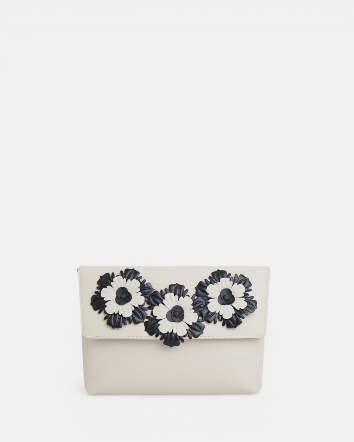 Imagem 0 de Mala Velada Napa Clutch em Cru