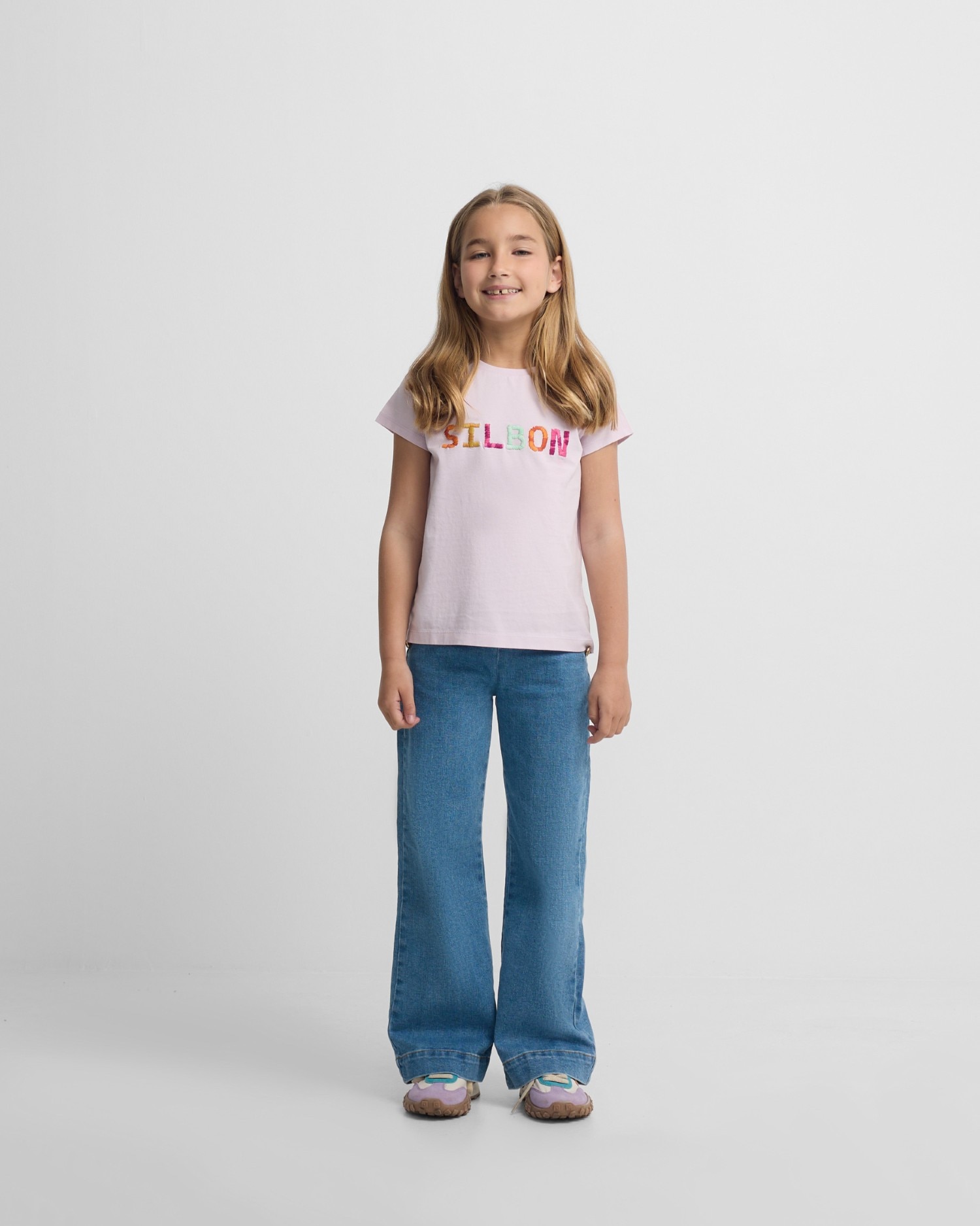 Imagem 0 de T-shirt Infantil com Bordados Silbon Lilás