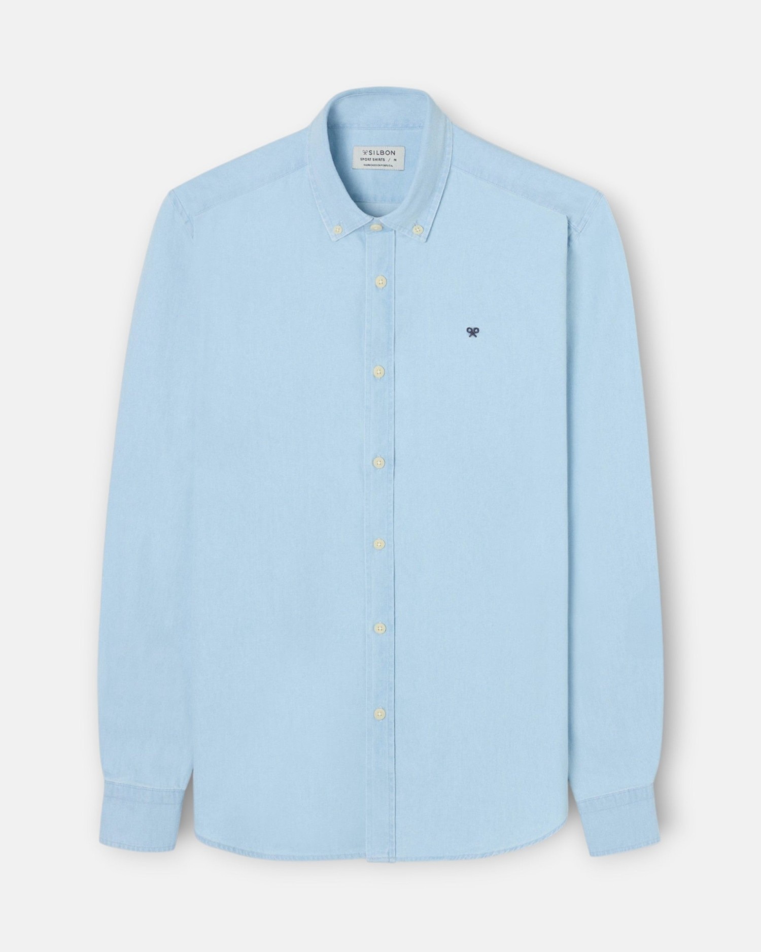 Imagem 0 de Camisa Sport Denim com Gola de Botões