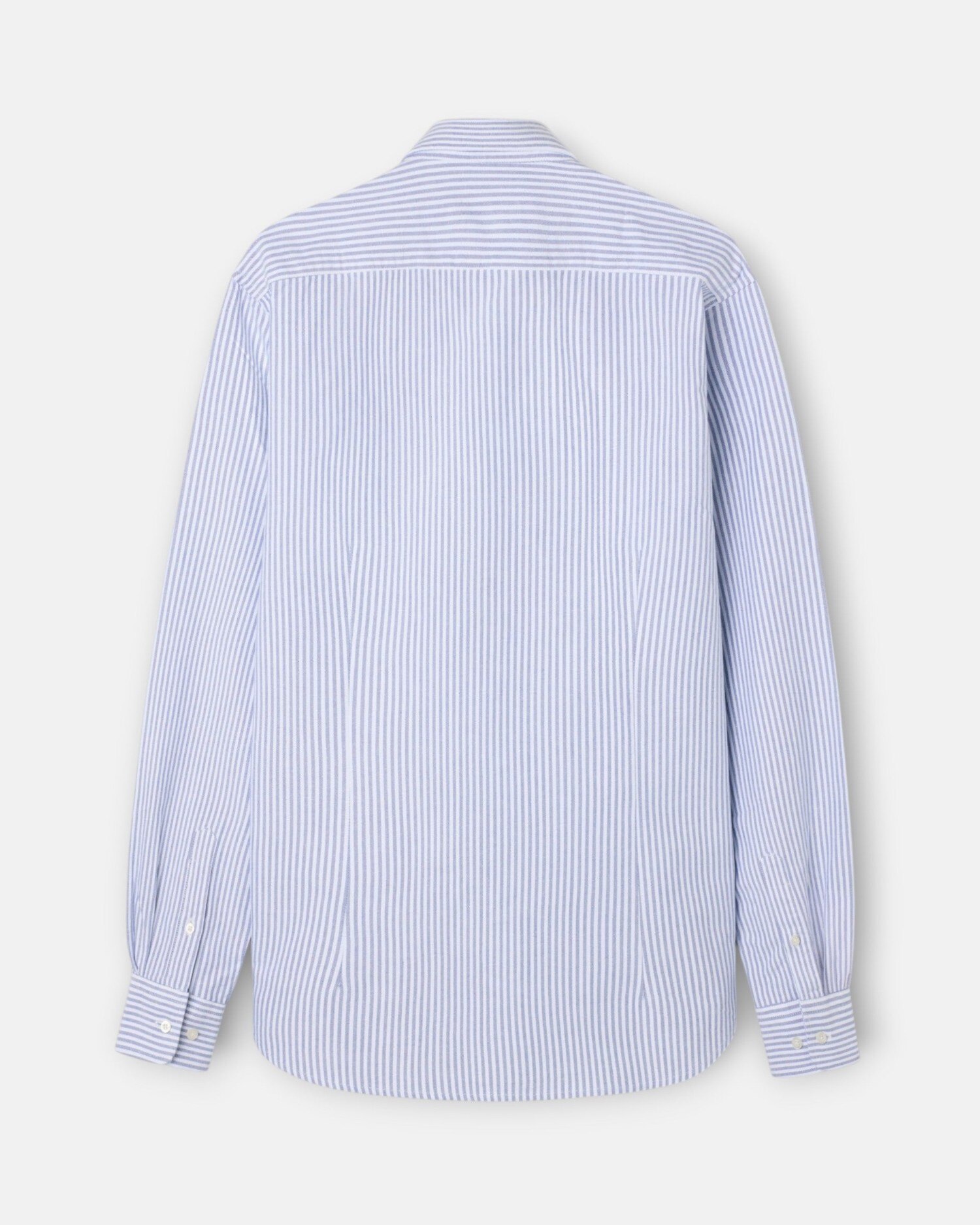 Camisa Oxford Às Riscas Médias Azul-marinho-5