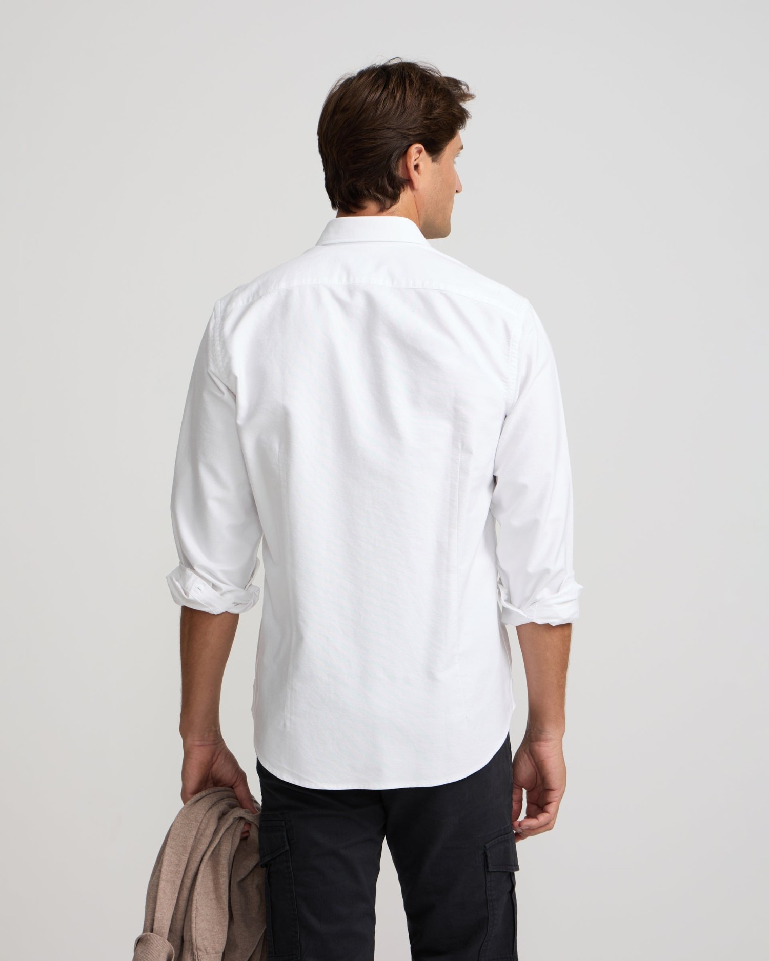 Camisa Sport de Piqué com Gola Cutaway Branco-2
