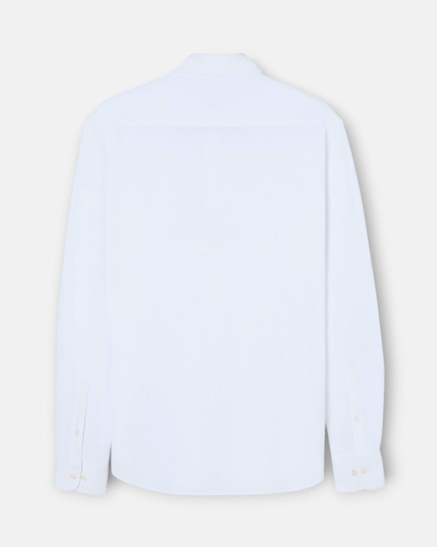 Camisa Sport de Piqué com Gola Cutaway Branco-5