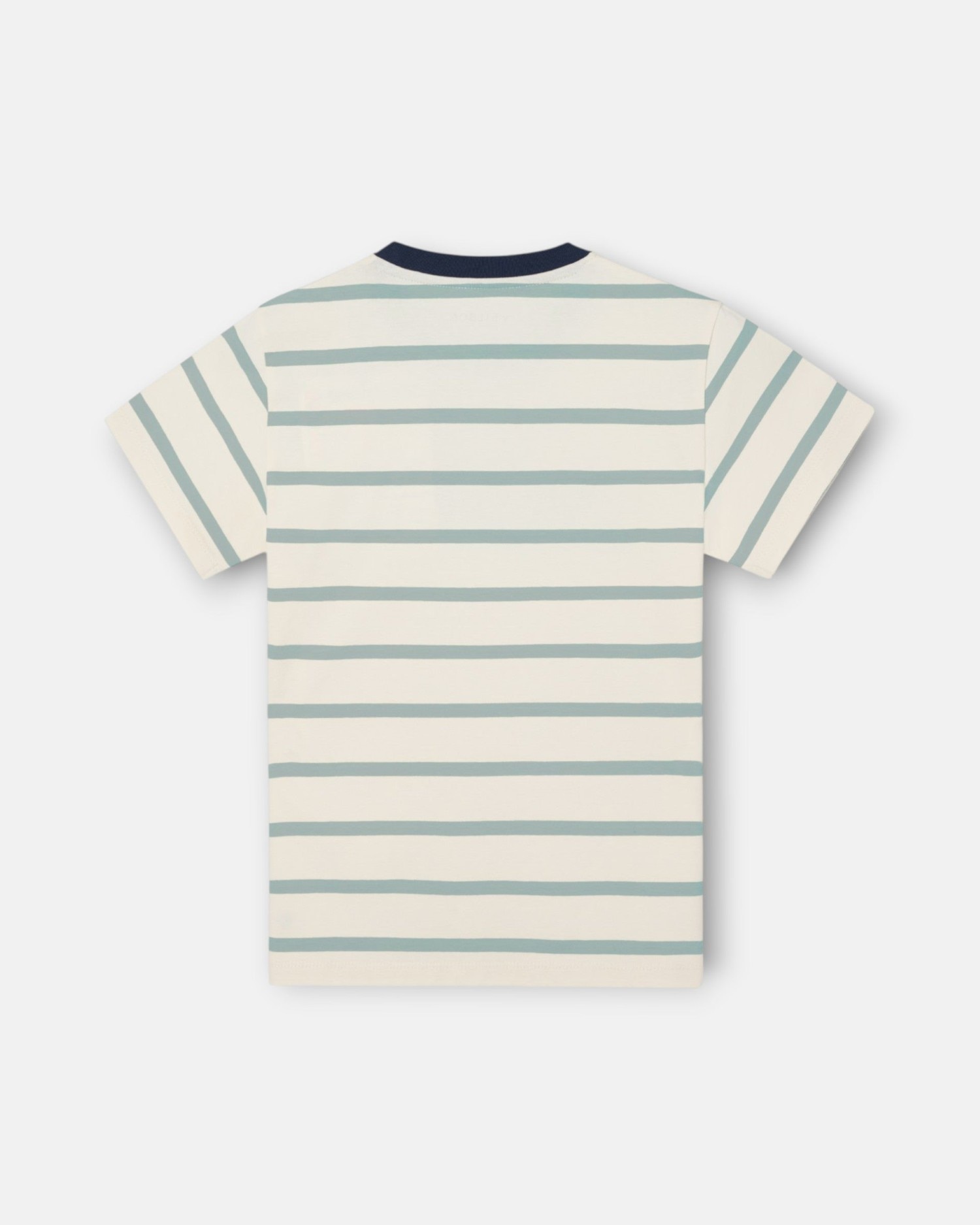 T-shirt Infantil Às Riscas Finas Verde-3