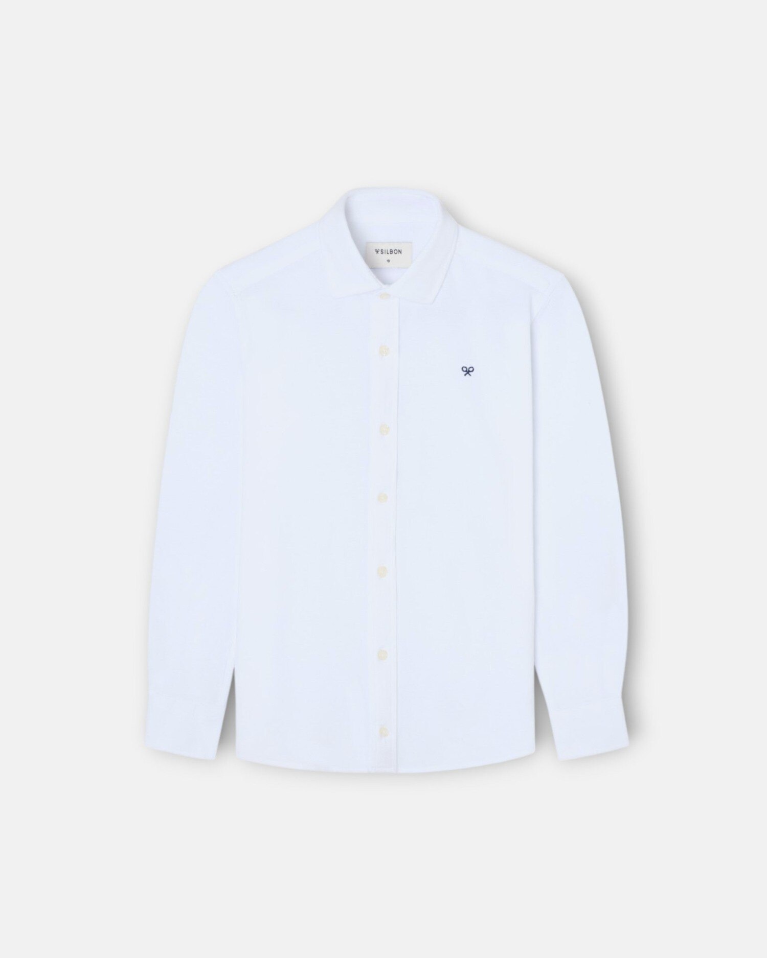 Camisa Sport Infantil de Piqué Branco-4