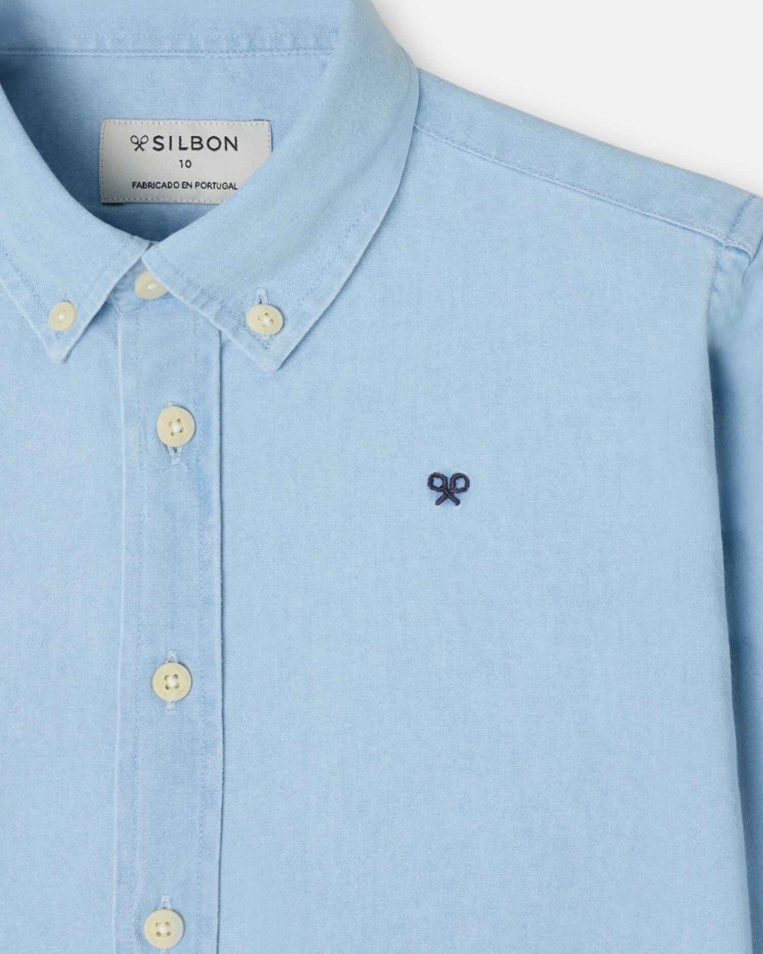 Camisa Sport Infantil Clássica Denim Azul-claro-2