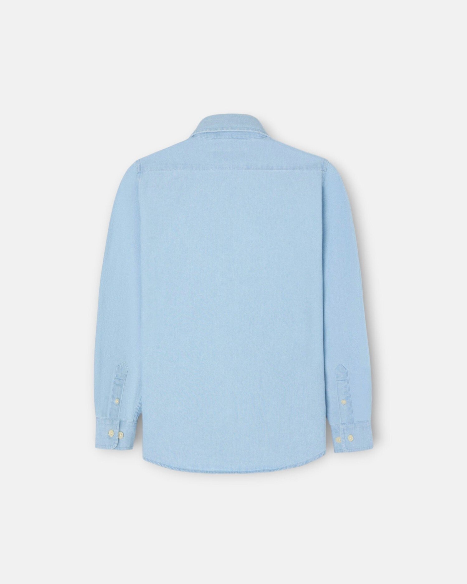 Camisa Sport Infantil Clássica Denim Azul-claro-3