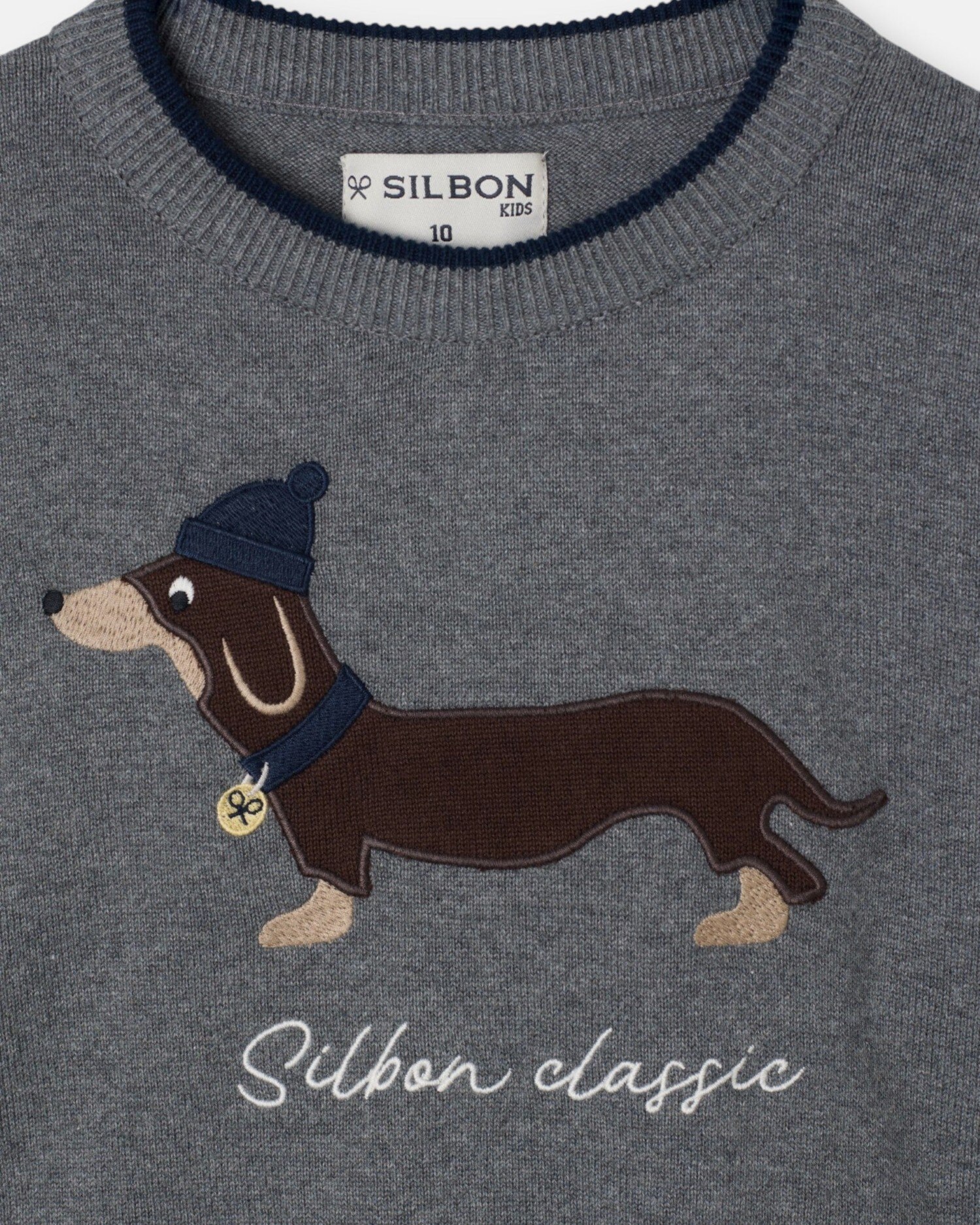 Camisola Infantil Dog Cinzento-2