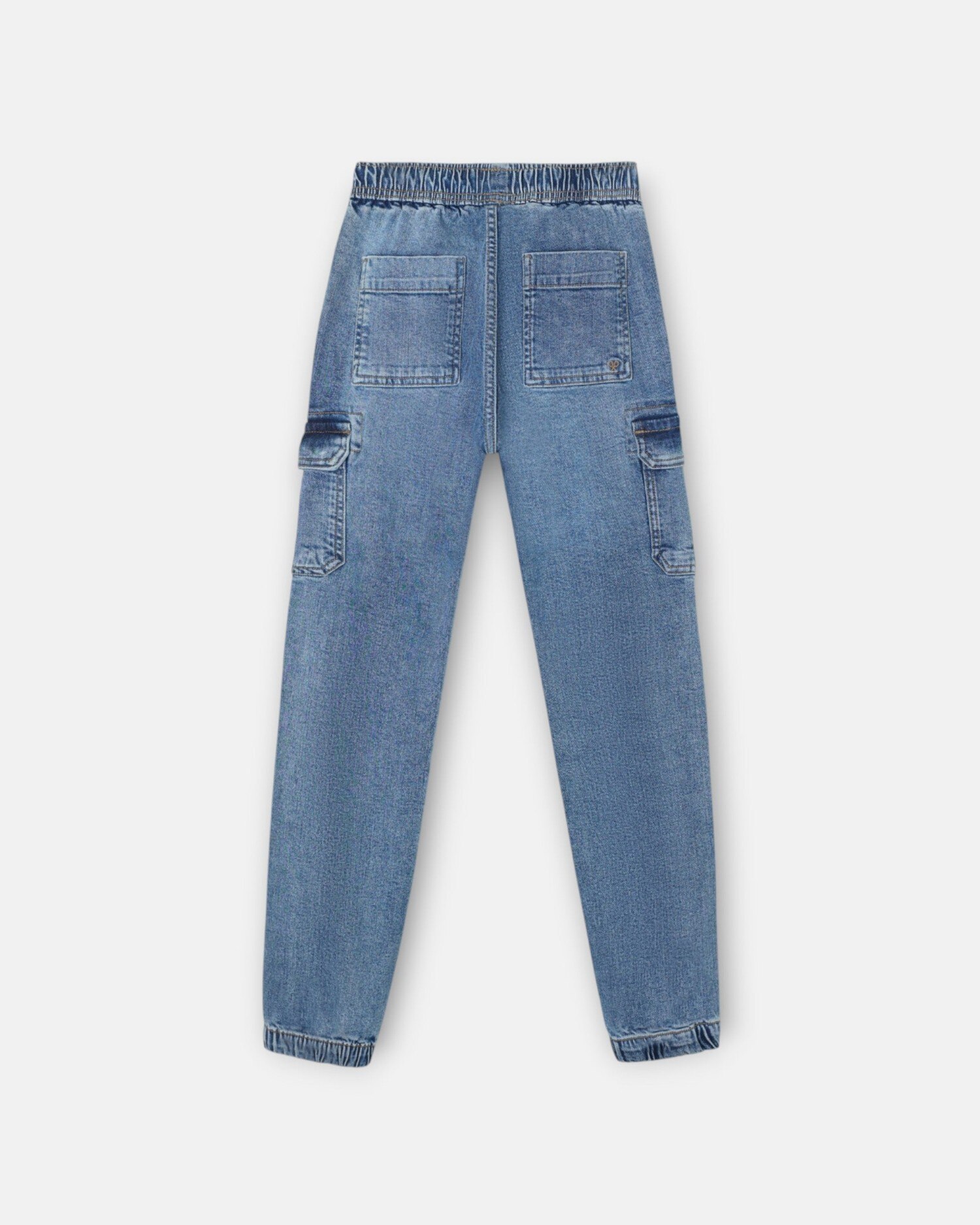 Calças Sport Infantil Jogger Denim Azul denim-5